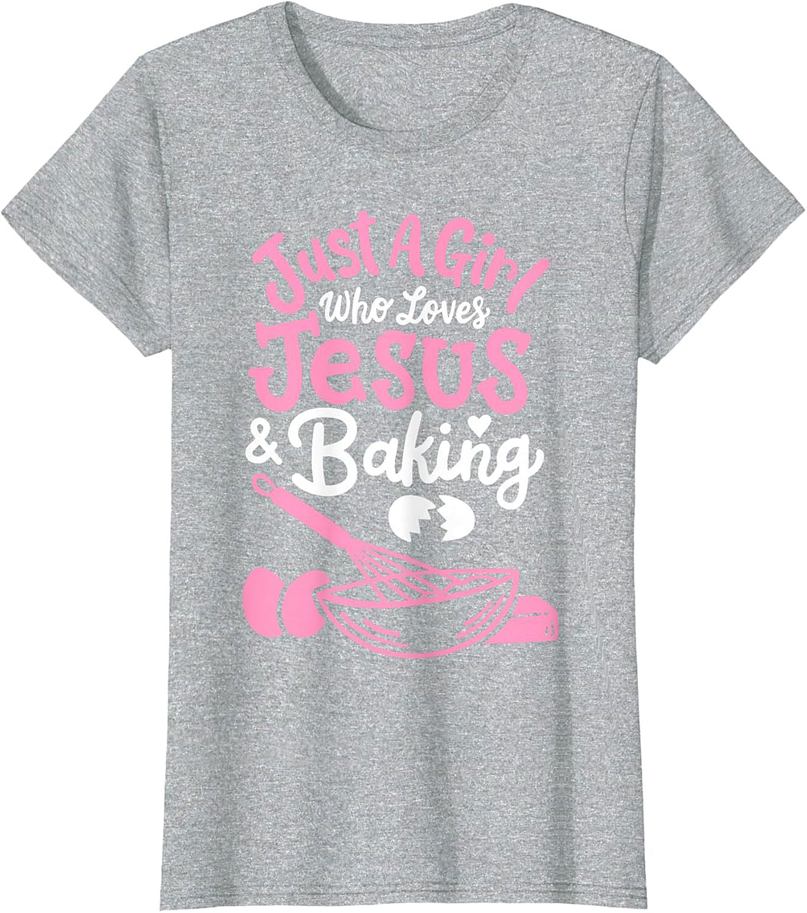 Jesus and Baking T-shirt - Cute Christian Baker Graphic Tee