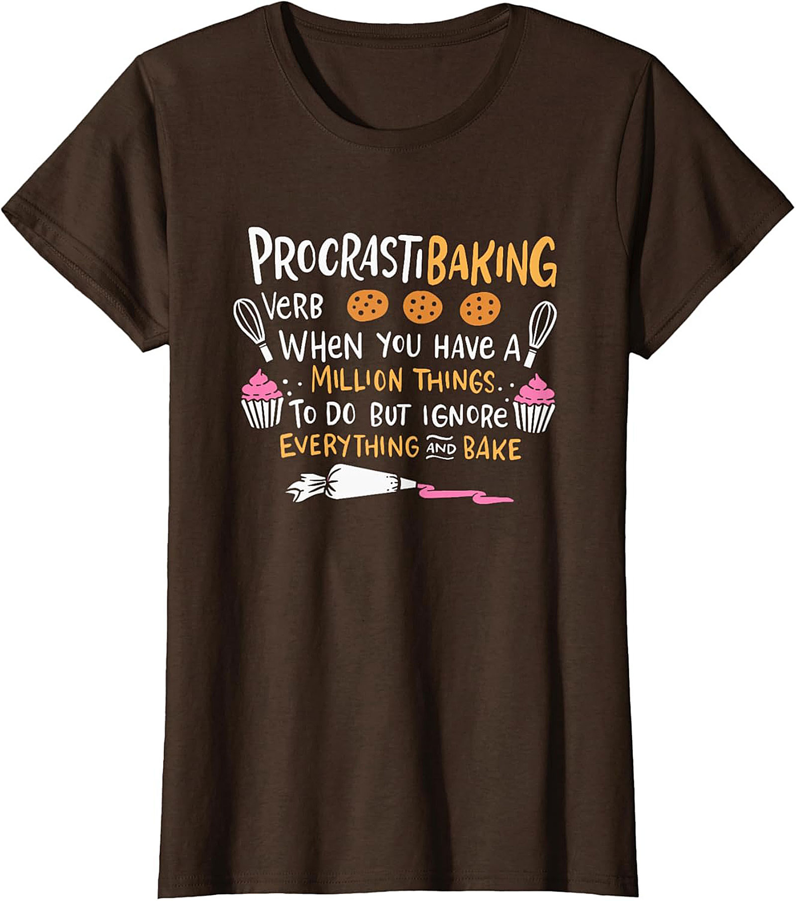 Procrastibaking Funny Baking T-Shirt Soft Unisex Graphic Tee