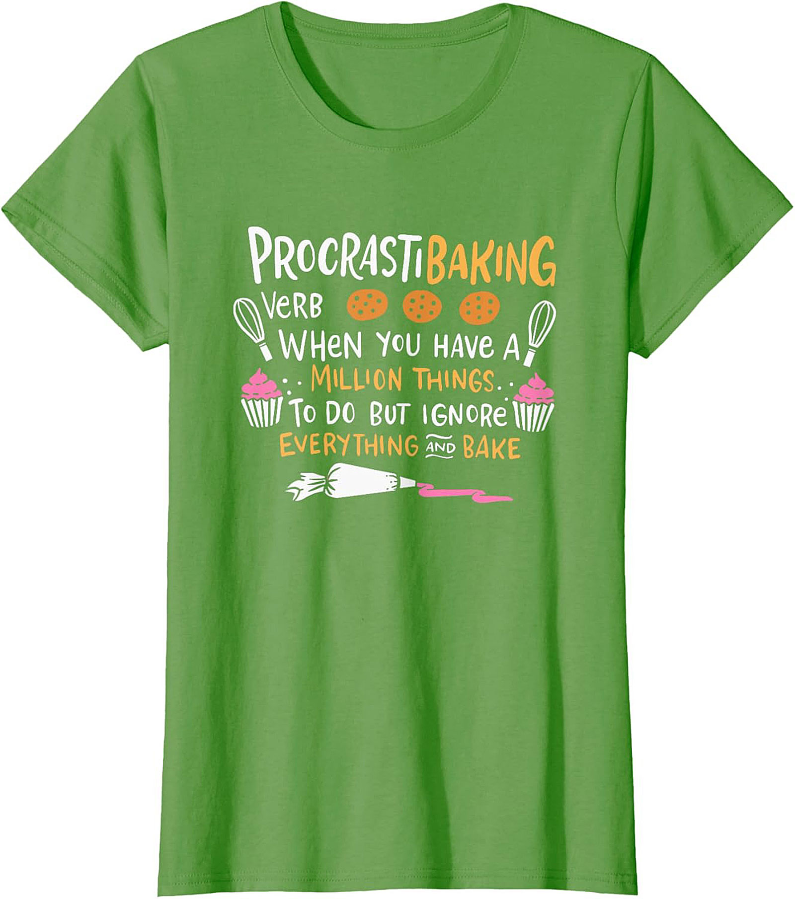 Procrastibaking Funny Baking T-Shirt Soft Unisex Graphic Tee