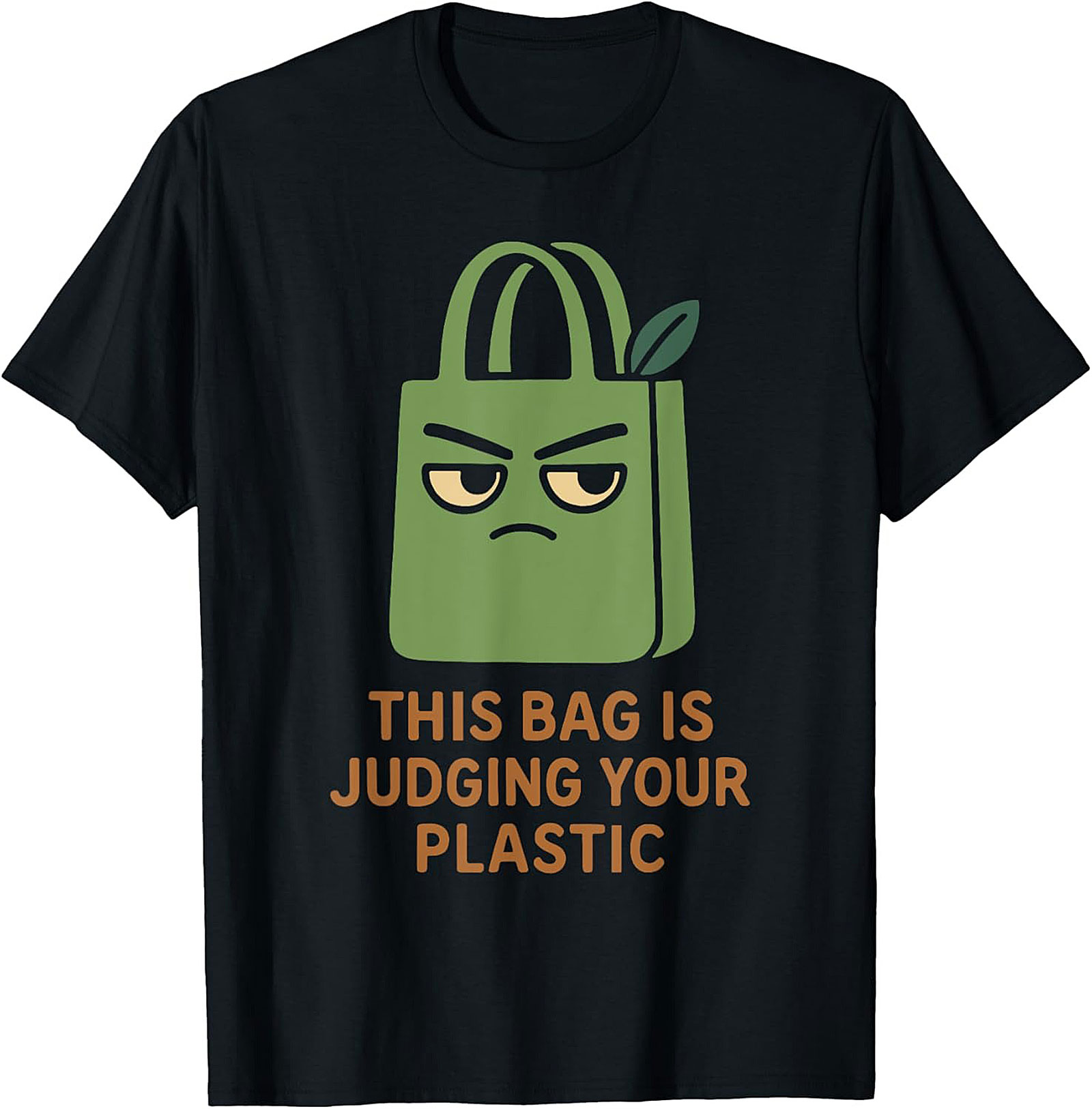 Judging Your Plastic Eco-friendly Graphic Tee | Funny Shirt
