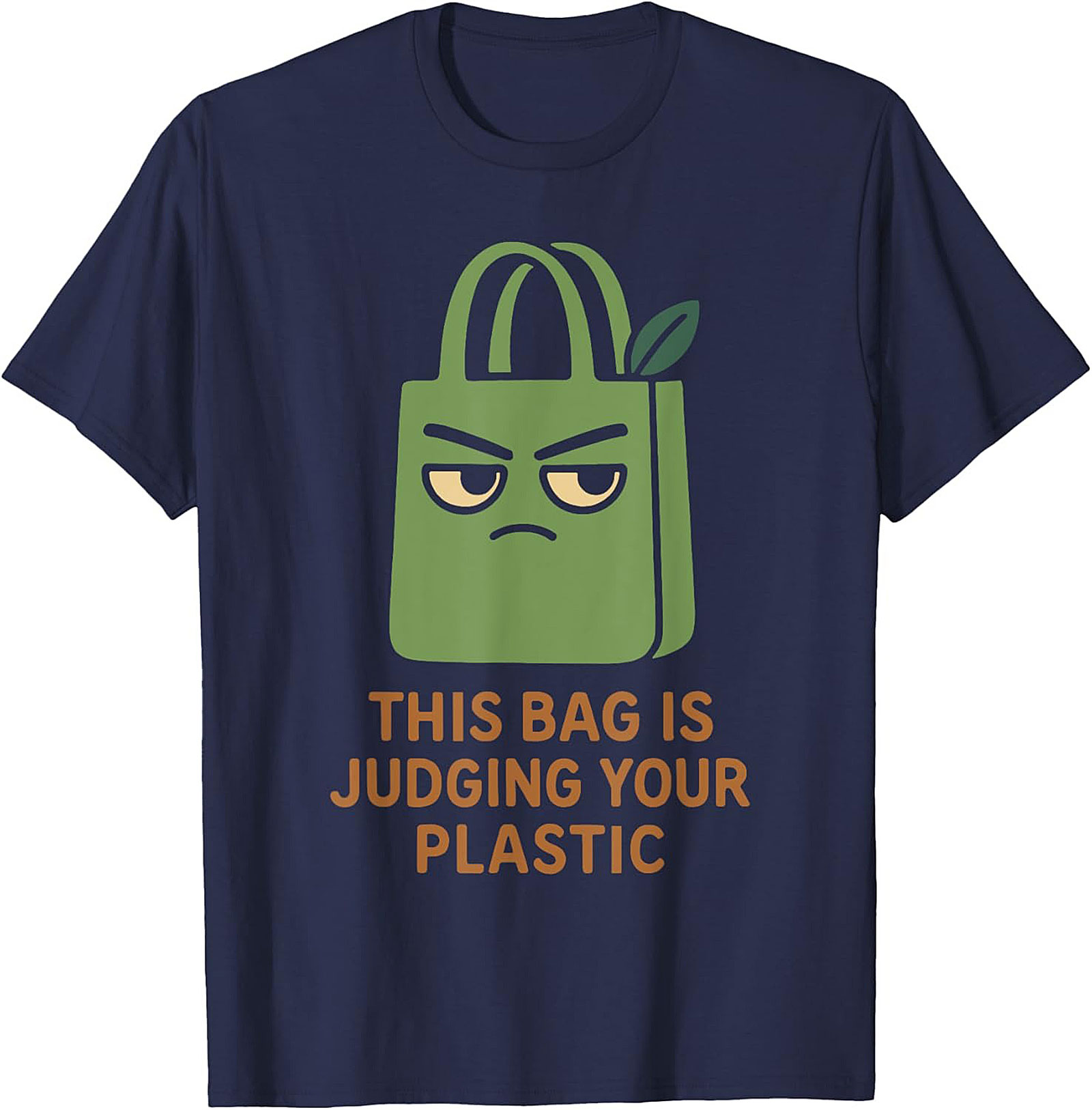 Judging Your Plastic Eco-friendly Graphic Tee | Funny Shirt