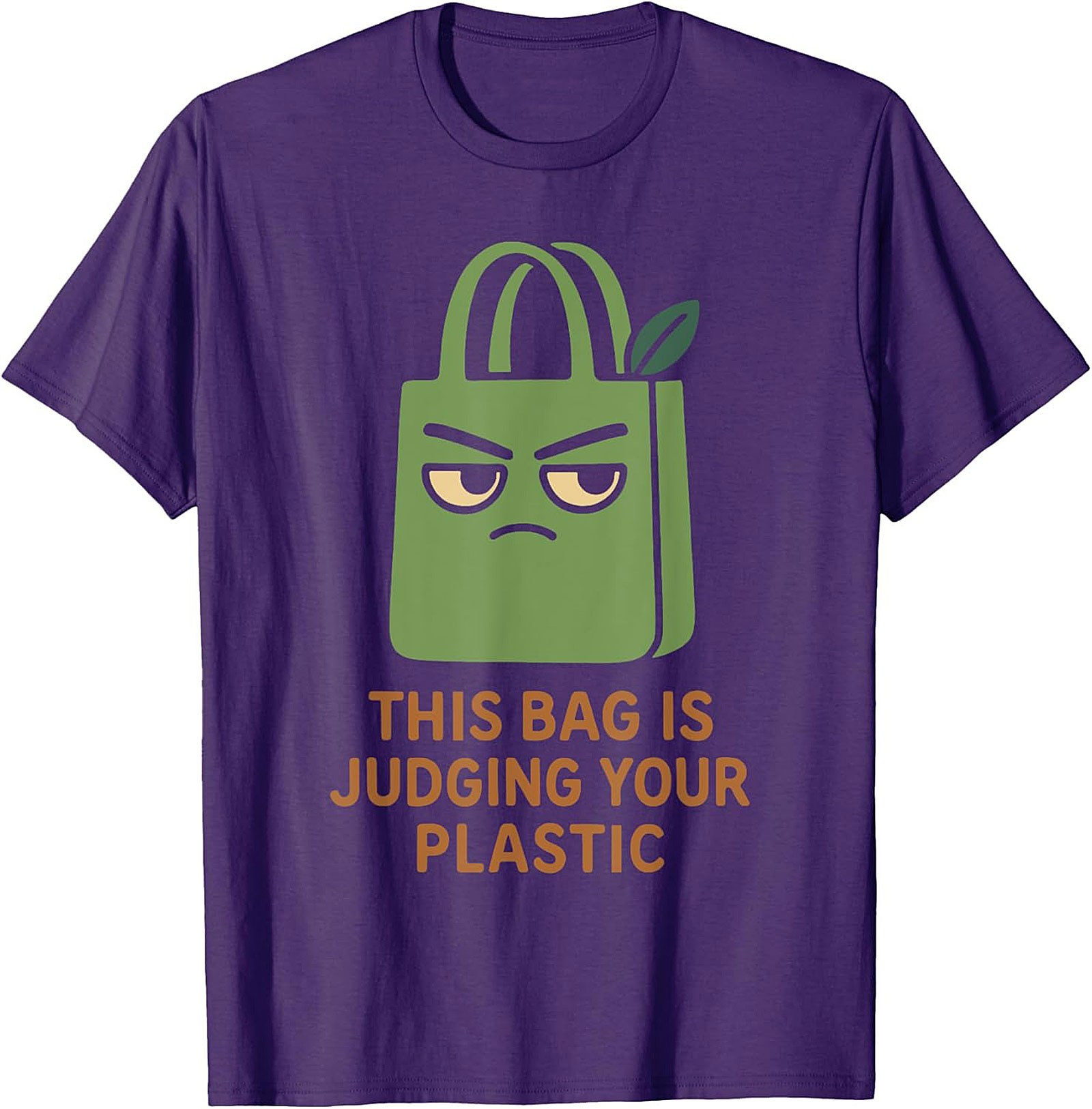 Judging Your Plastic Eco-friendly Graphic Tee | Funny Shirt