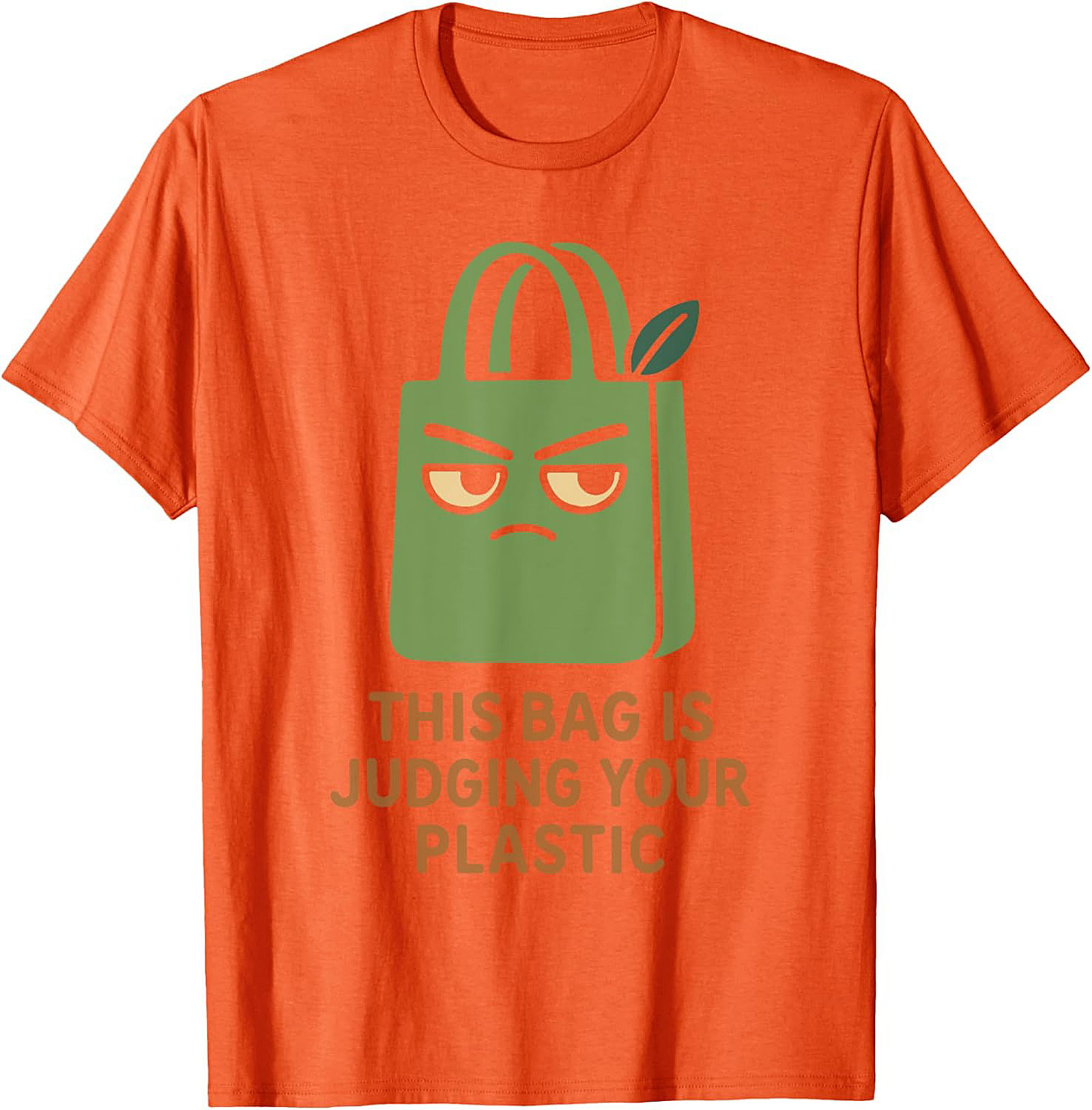 Judging Your Plastic Eco-friendly Graphic Tee | Funny Shirt