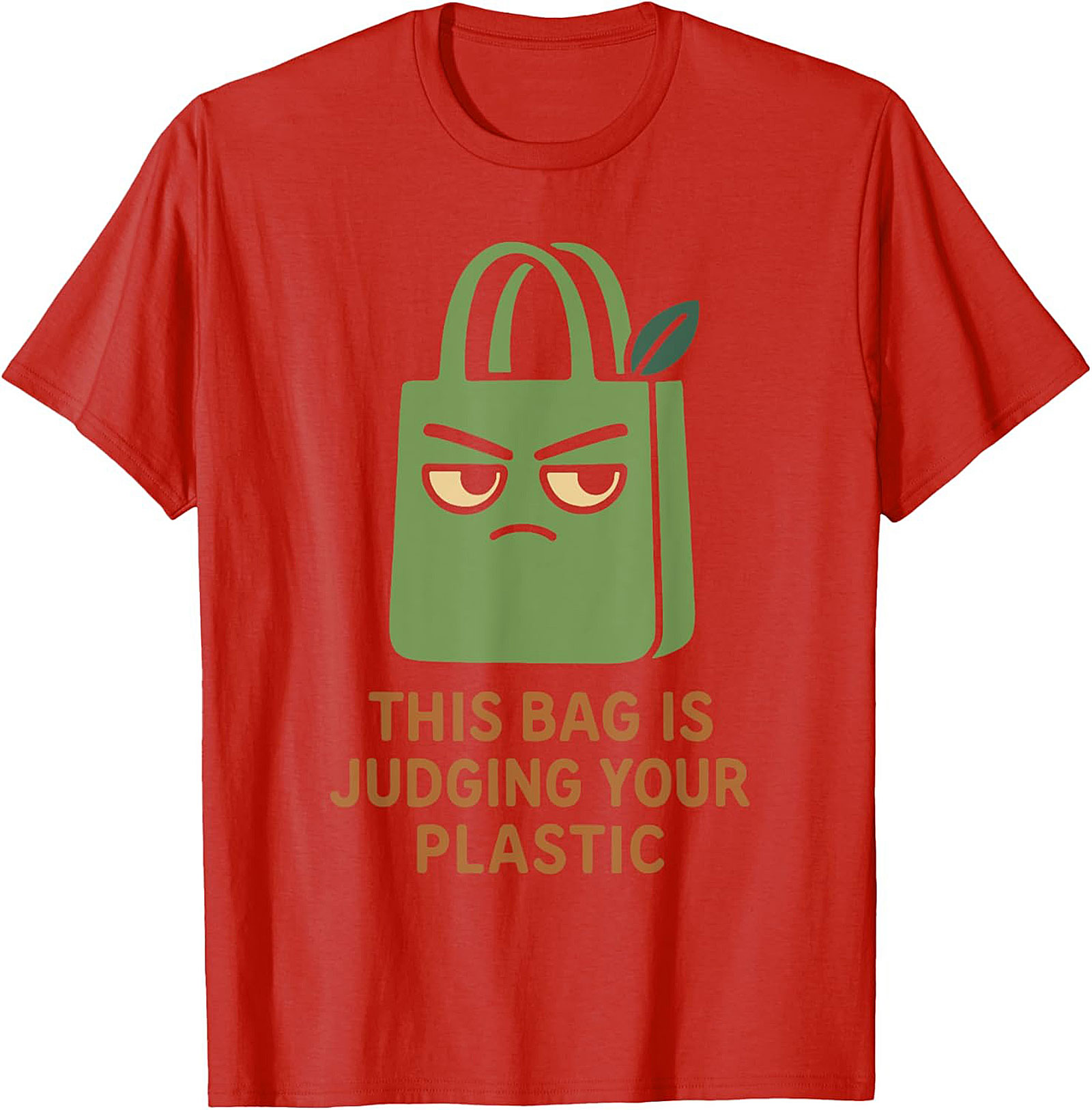 Judging Your Plastic Eco-friendly Graphic Tee | Funny Shirt
