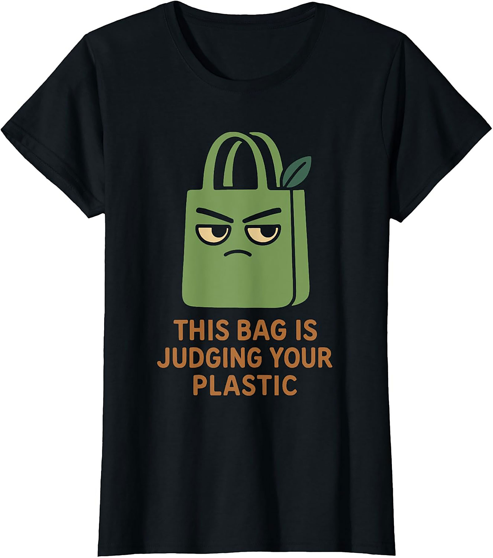 Judging Your Plastic Eco-friendly Graphic Tee | Funny Shirt