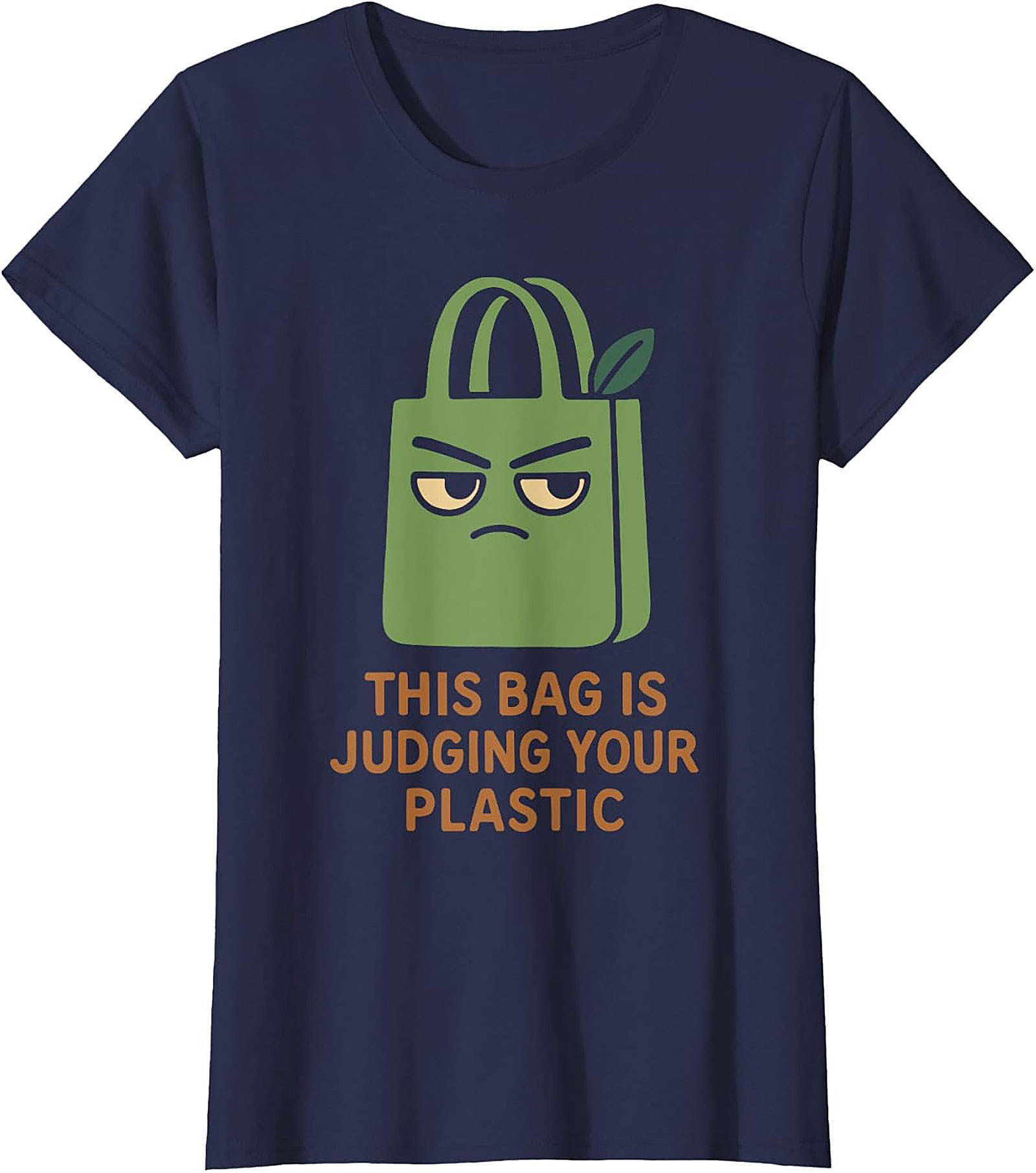 Judging Your Plastic Eco-friendly Graphic Tee | Funny Shirt
