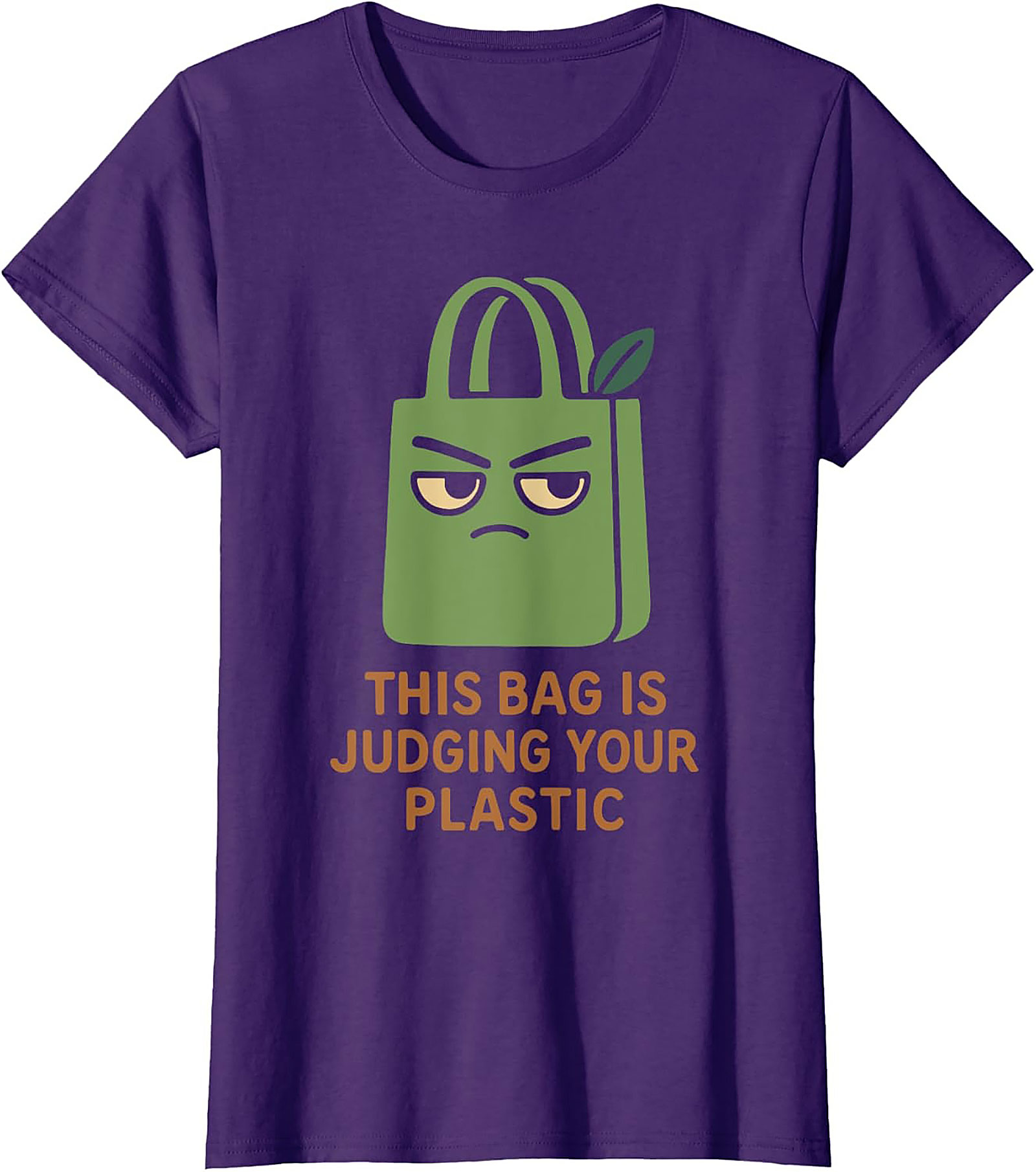 Judging Your Plastic Eco-friendly Graphic Tee | Funny Shirt