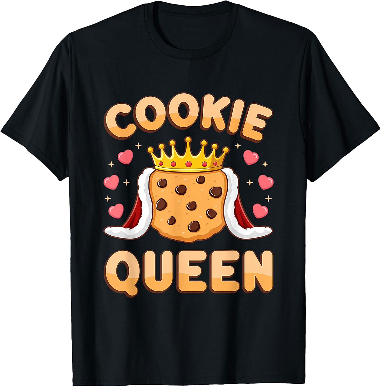 Cookie Queen T-Shirt Funny Baker Graphic Tee & Gift