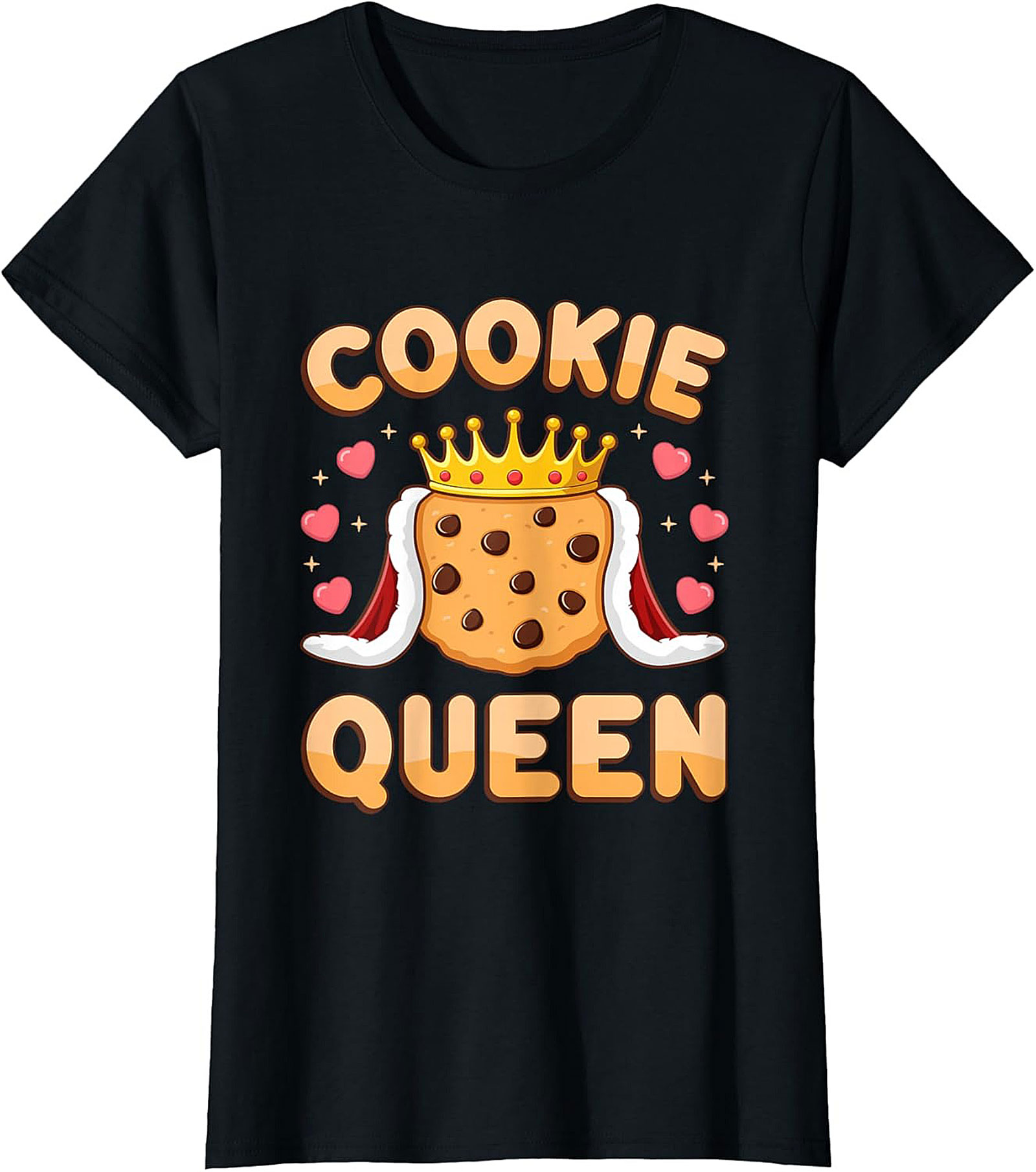 Cookie Queen T-Shirt Funny Baker Graphic Tee & Gift