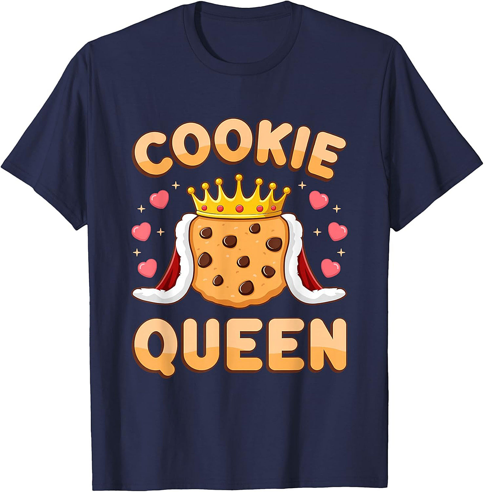 Cookie Queen T-Shirt Funny Baker Graphic Tee & Gift