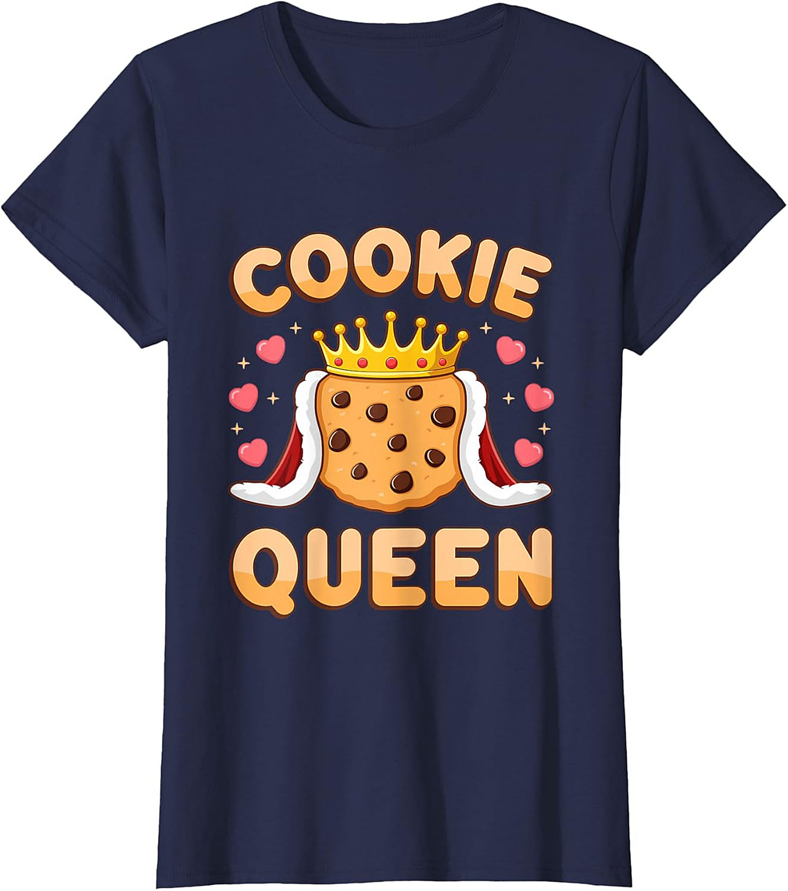 Cookie Queen T-Shirt Funny Baker Graphic Tee & Gift