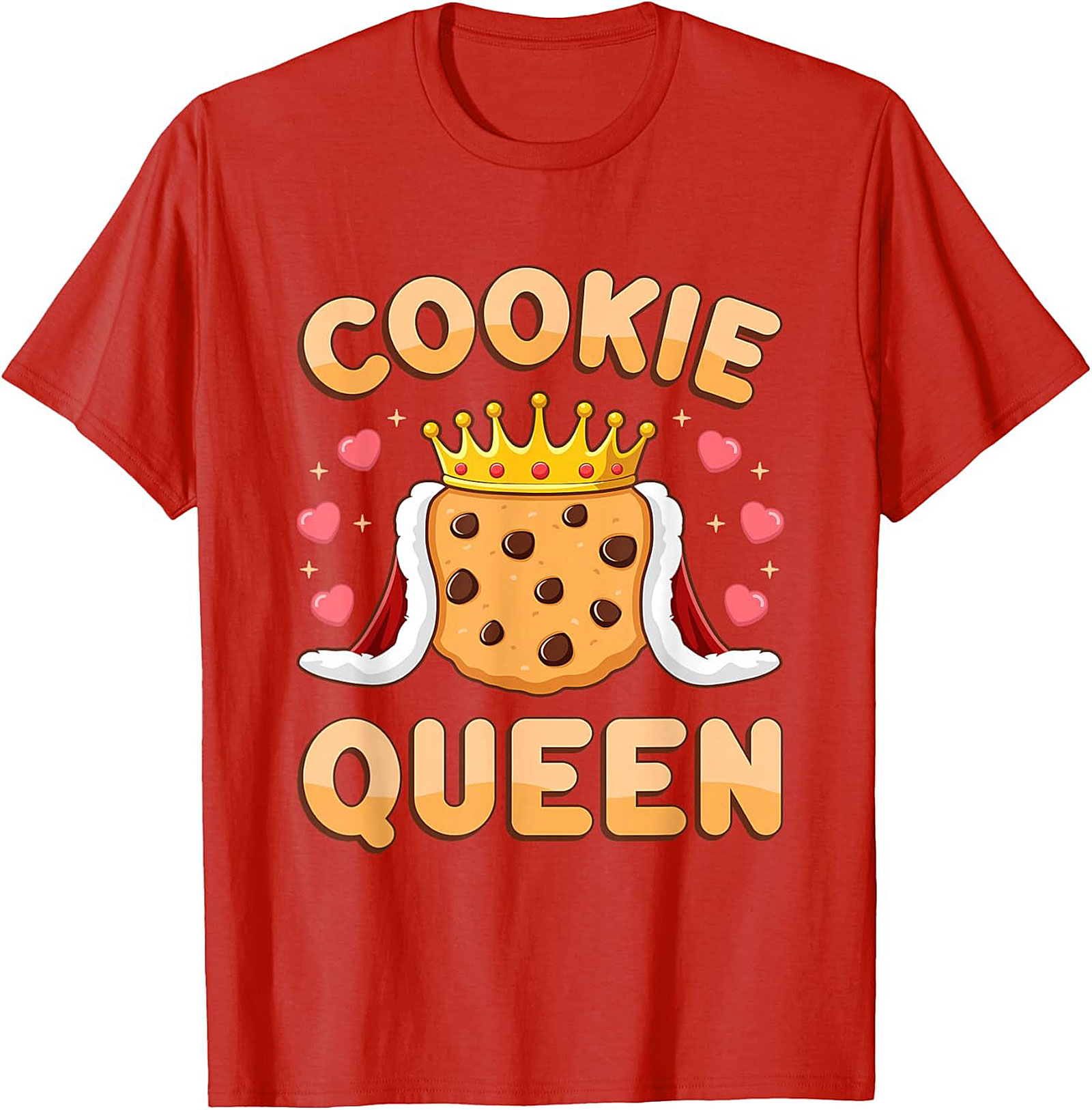 Cookie Queen T-Shirt Funny Baker Graphic Tee & Gift