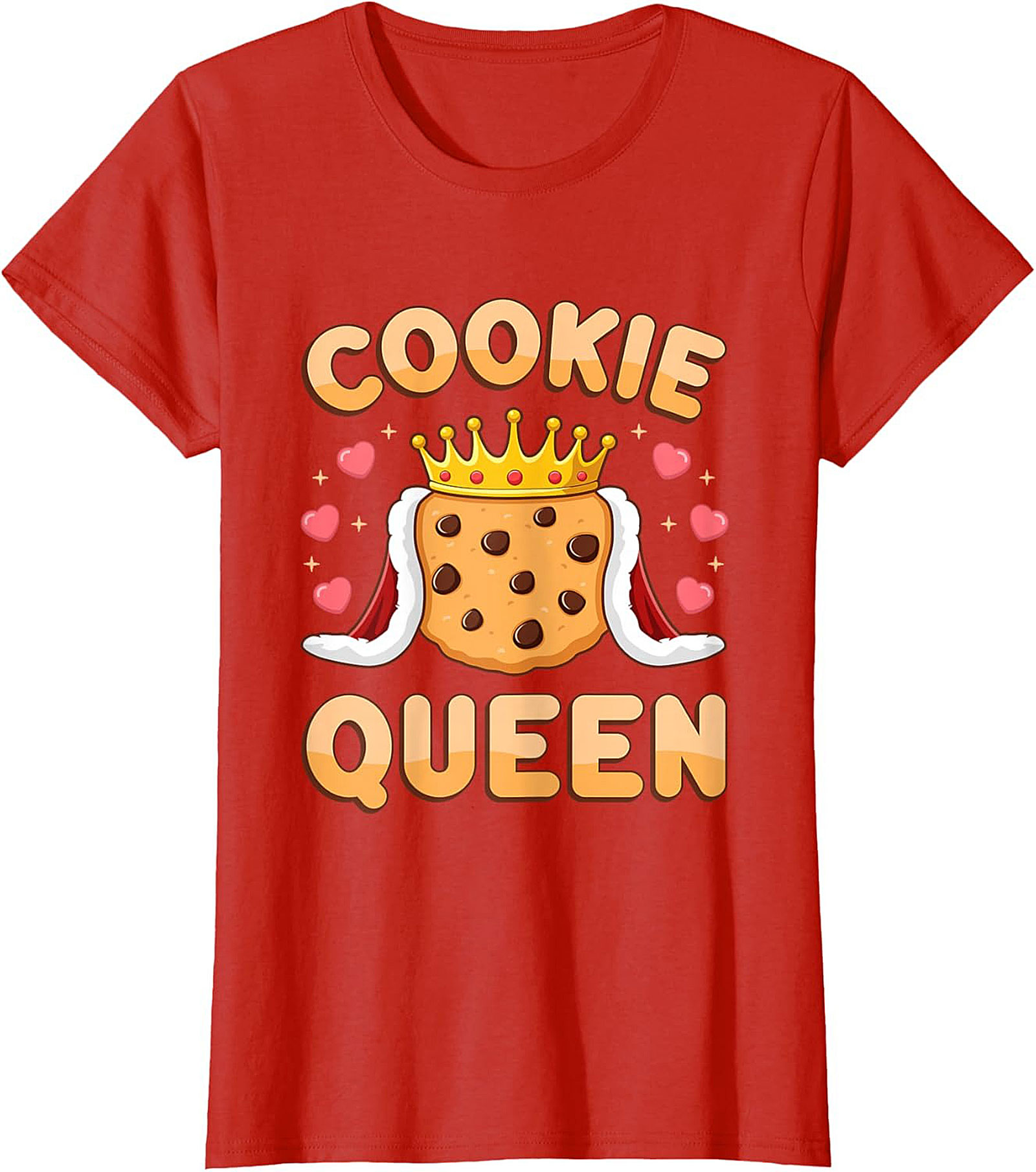Cookie Queen T-Shirt Funny Baker Graphic Tee & Gift