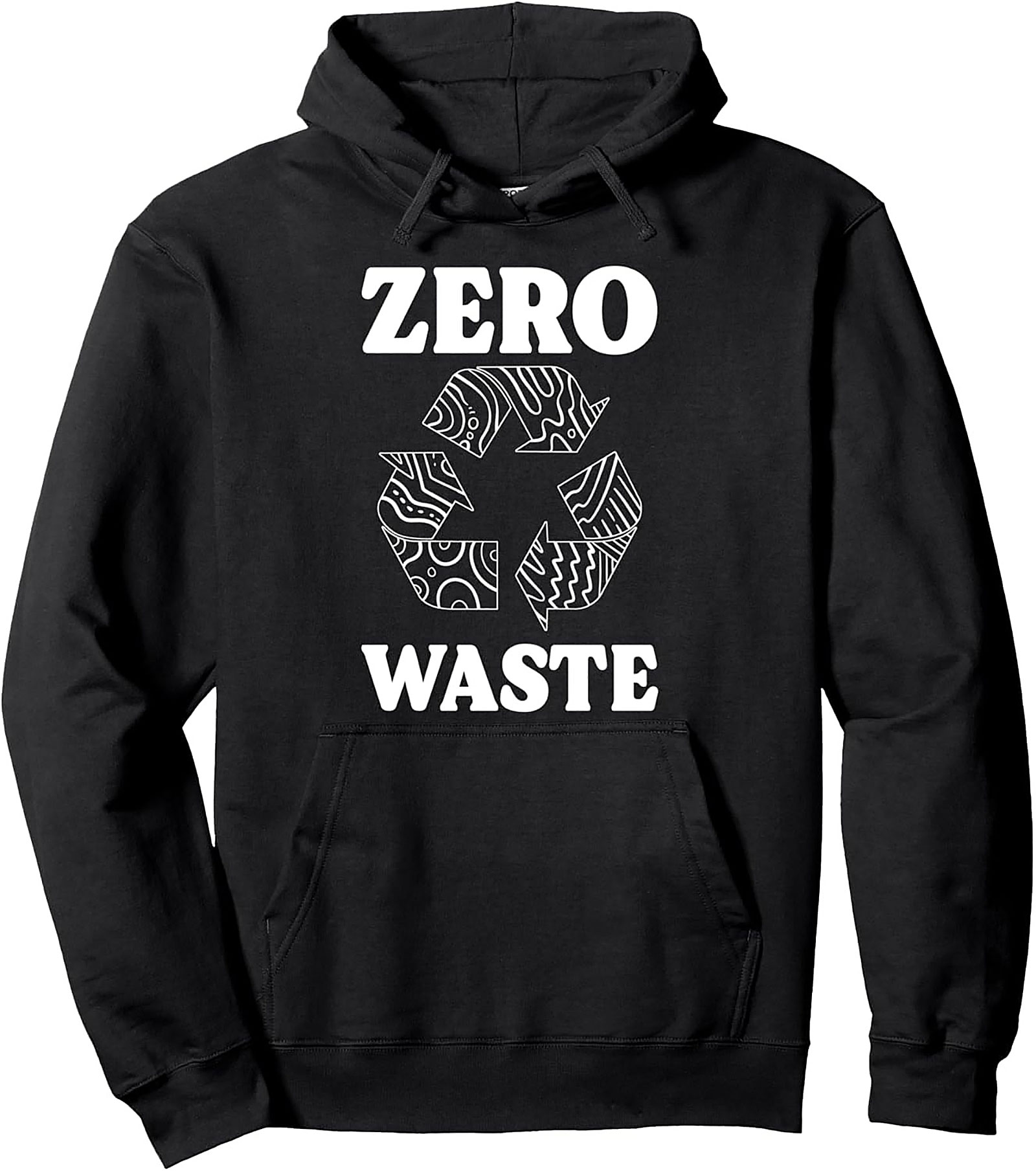 Zero Waste Graphic Hoodie | Eco-Conscious Unisex Pullover