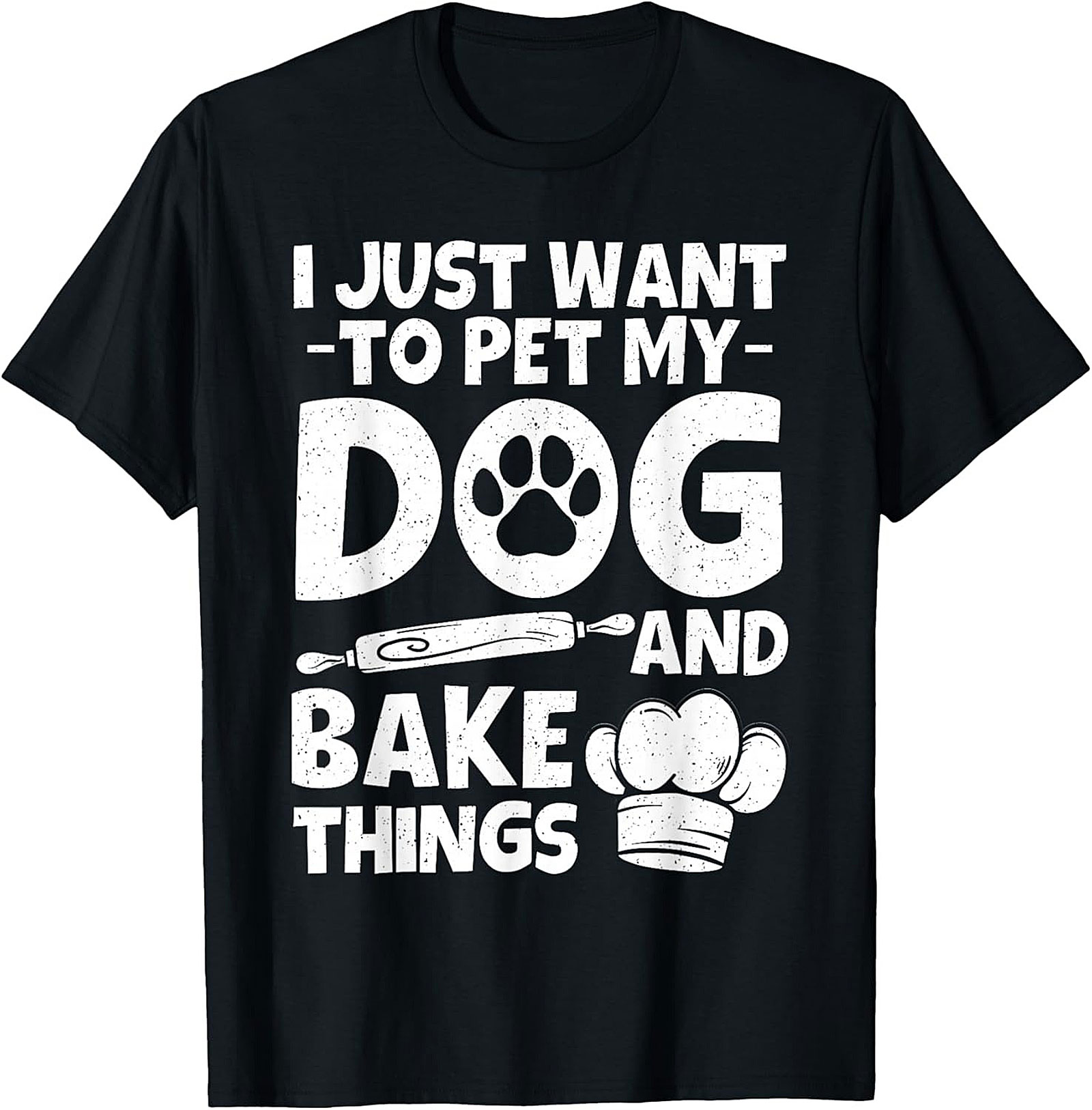 Pet My Dog and Bake Things T-shirt Funny Baker Tee