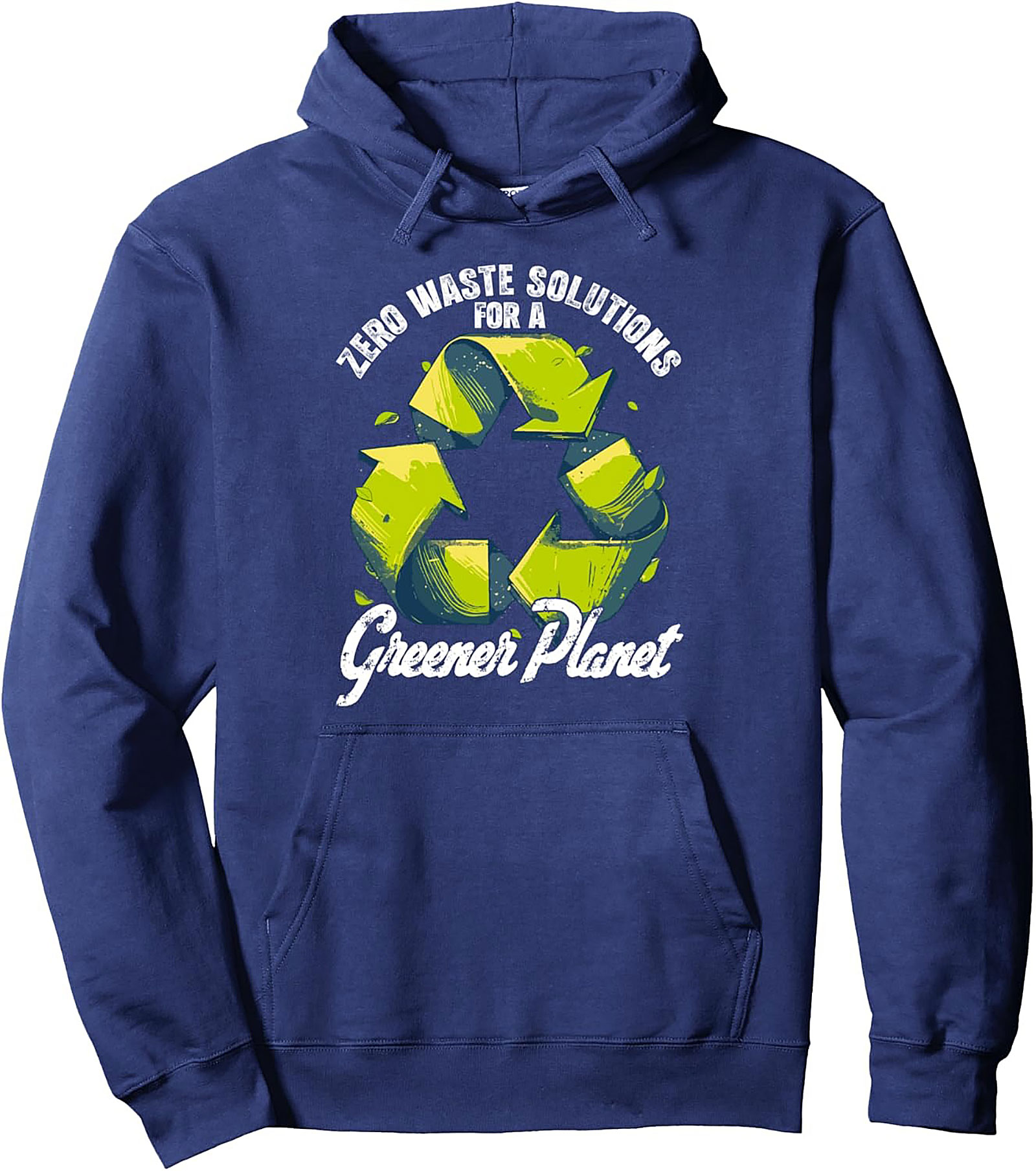 Zero Waste Greener Planet Hoodie | Eco-Friendly Graphic Pullover