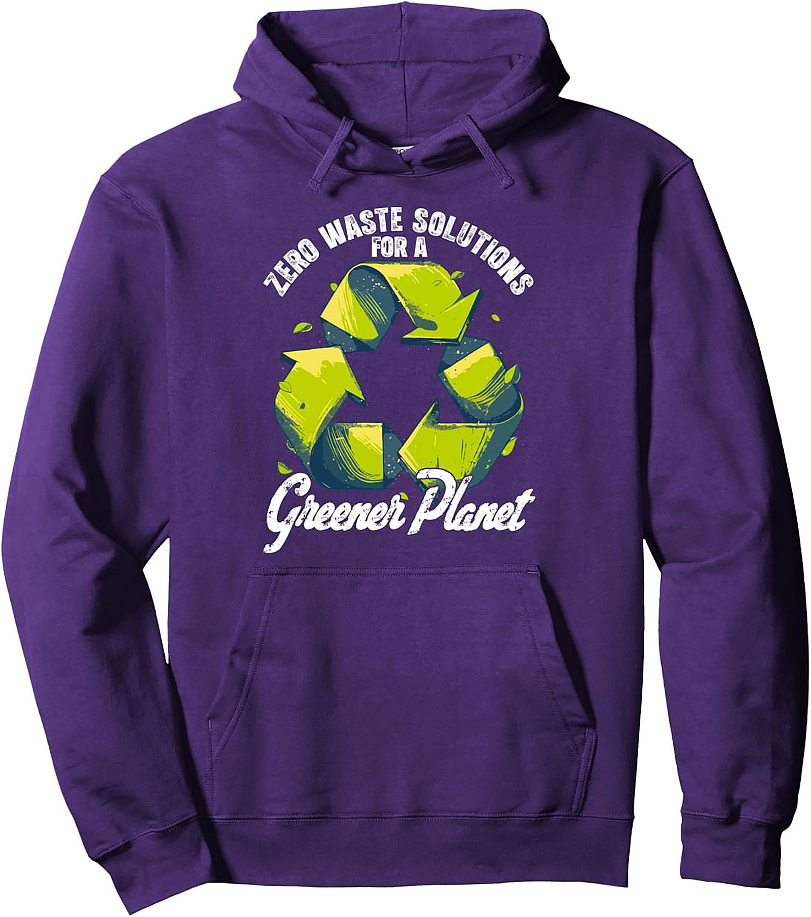 Zero Waste Greener Planet Hoodie | Eco-Friendly Graphic Pullover