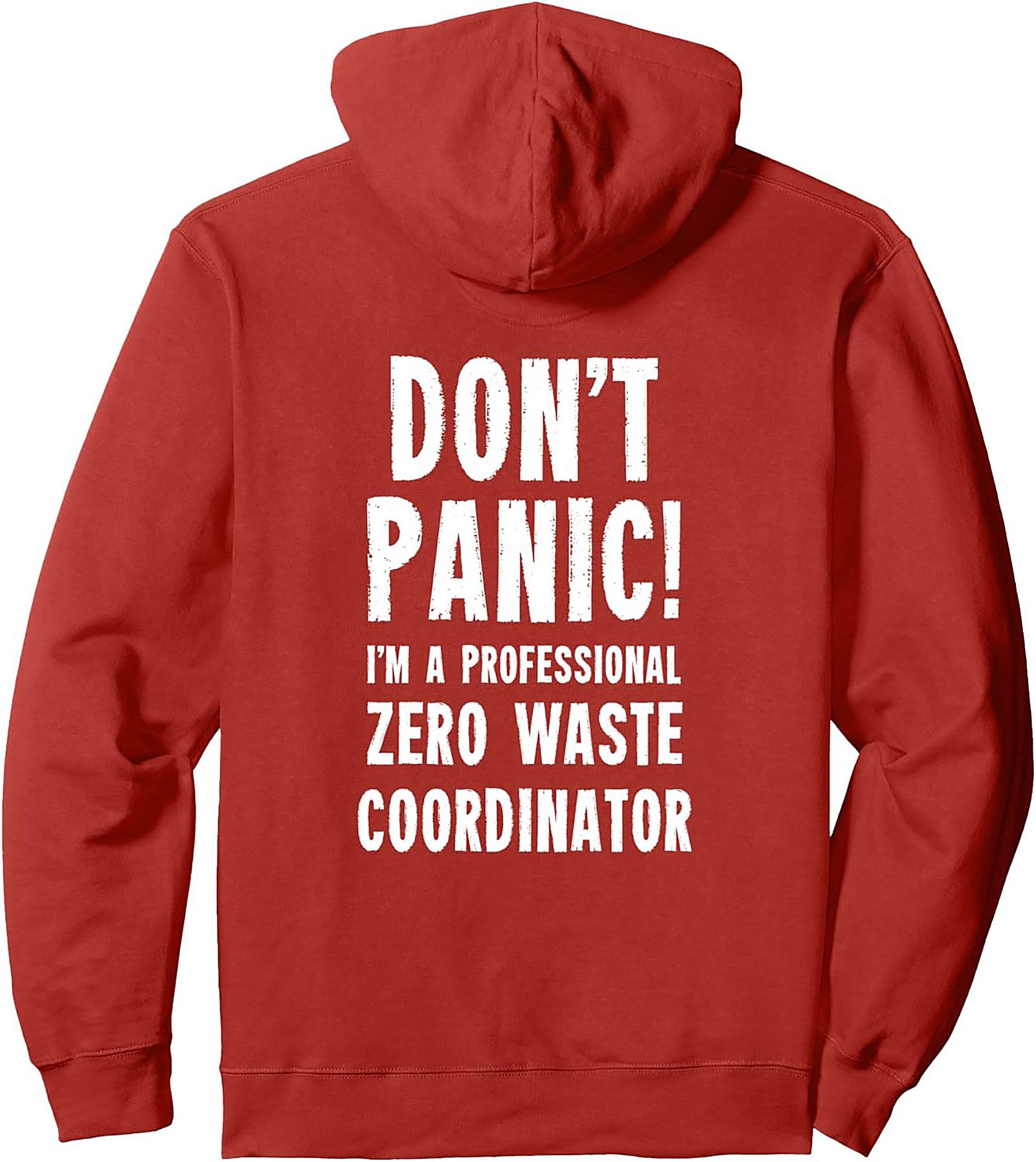 Don't Panic! Zero Waste Coordinator Hoodie | Funny Eco Gift