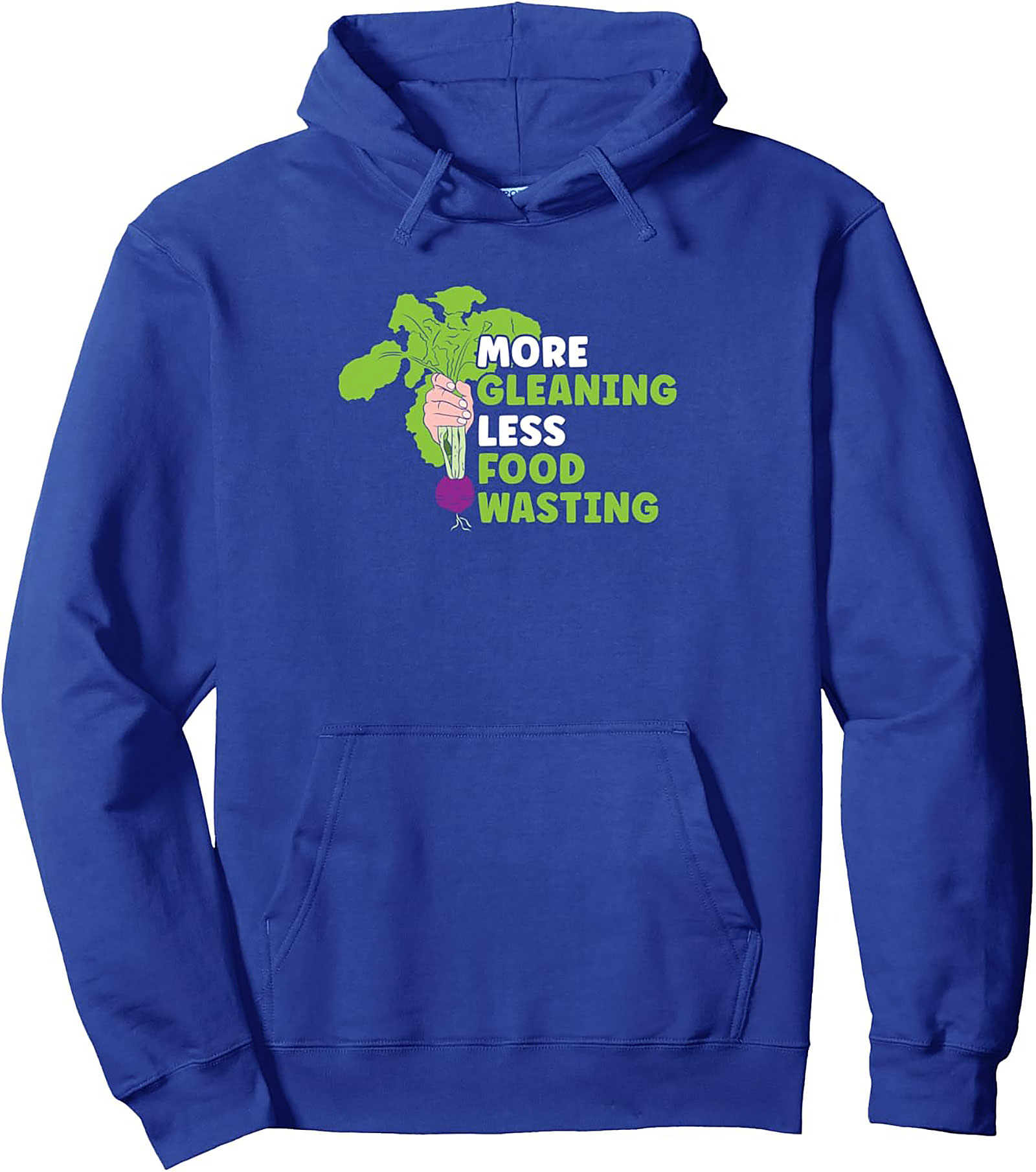 More Gleaning Less Food Wasting Graphic Hoodie | Eco-Gift