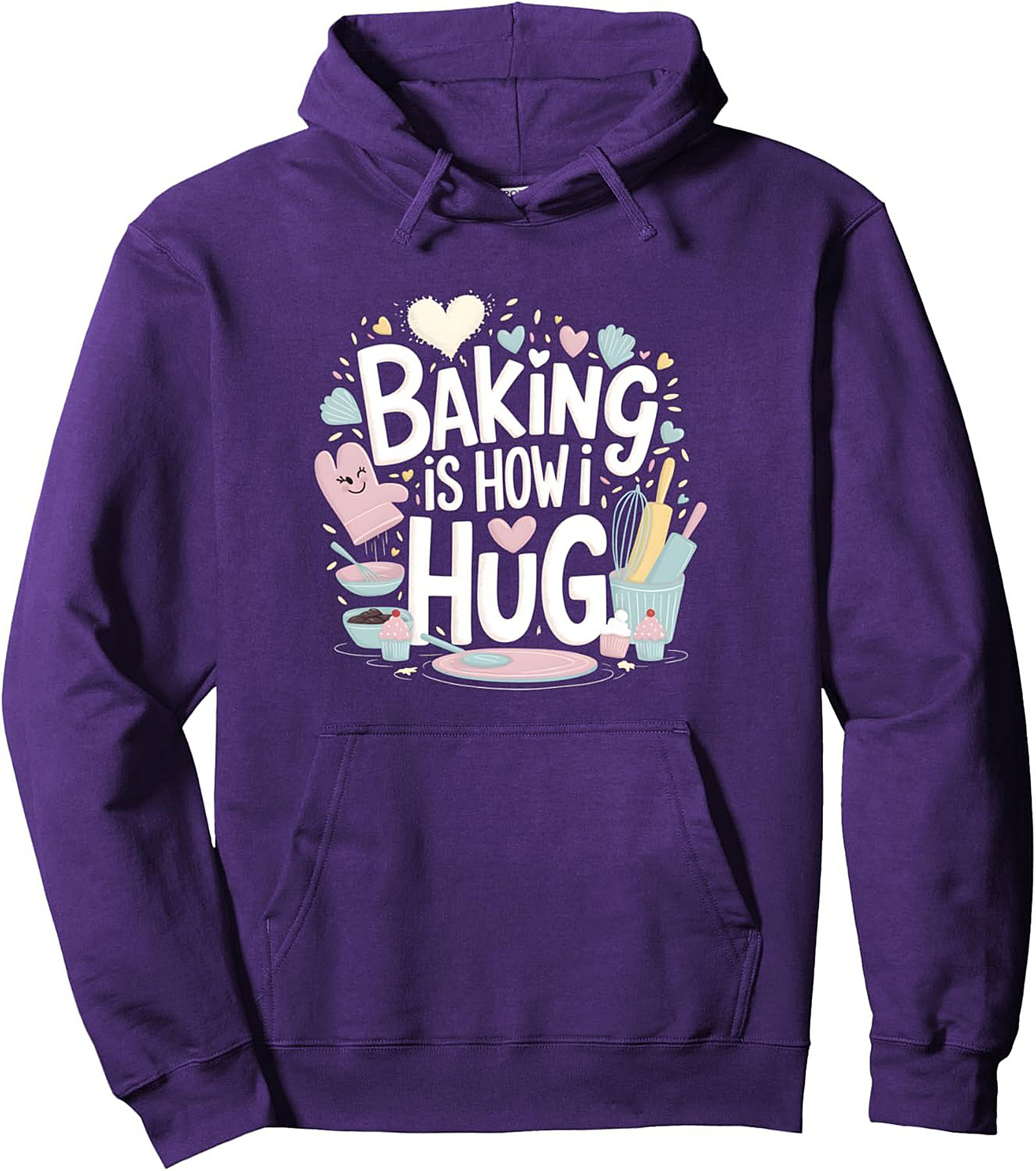 Baking is How I Hug Graphic Hoodie
