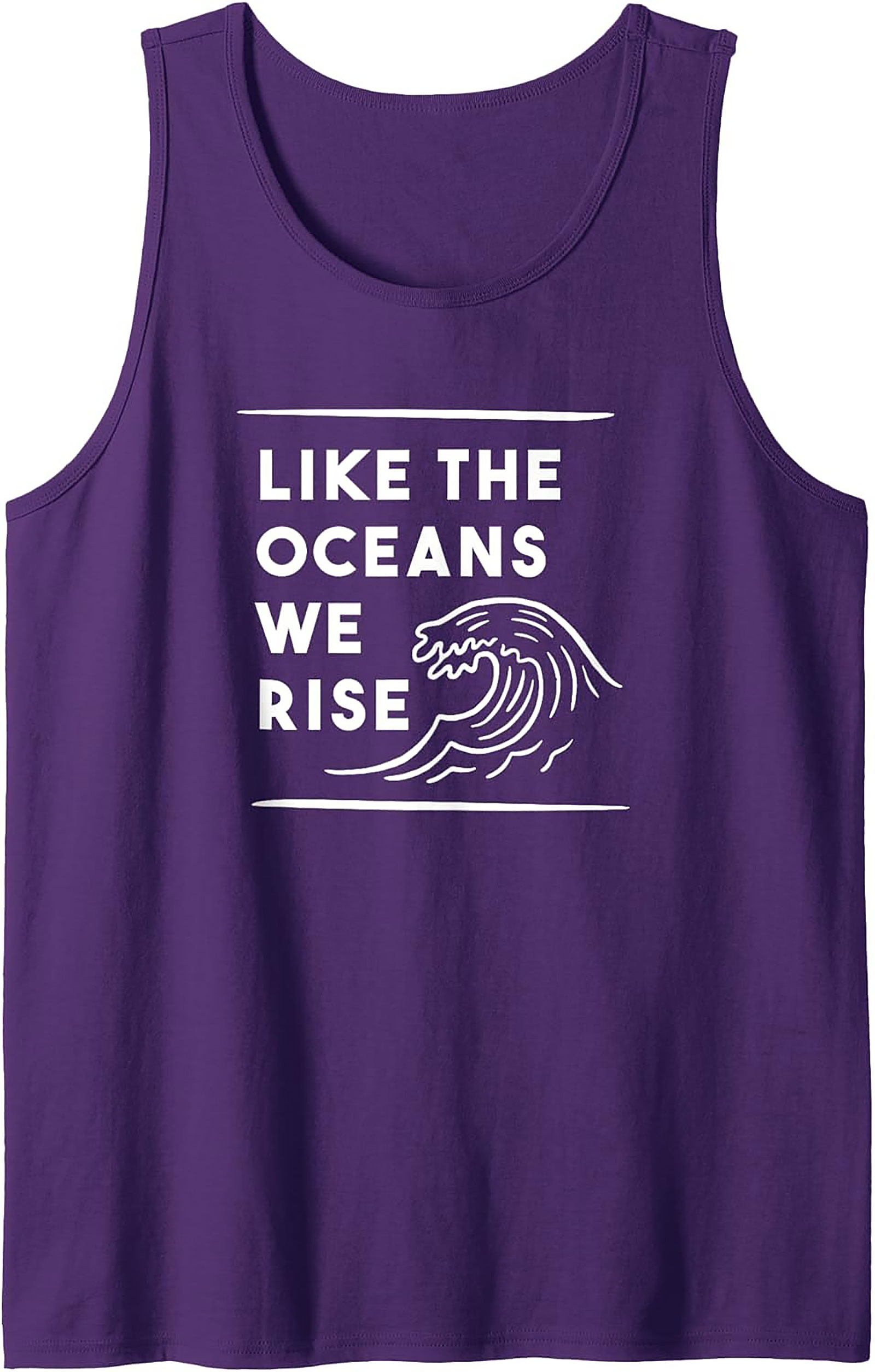 Like The Oceans We Rise - Zero Waste Lifestyle Tank Top