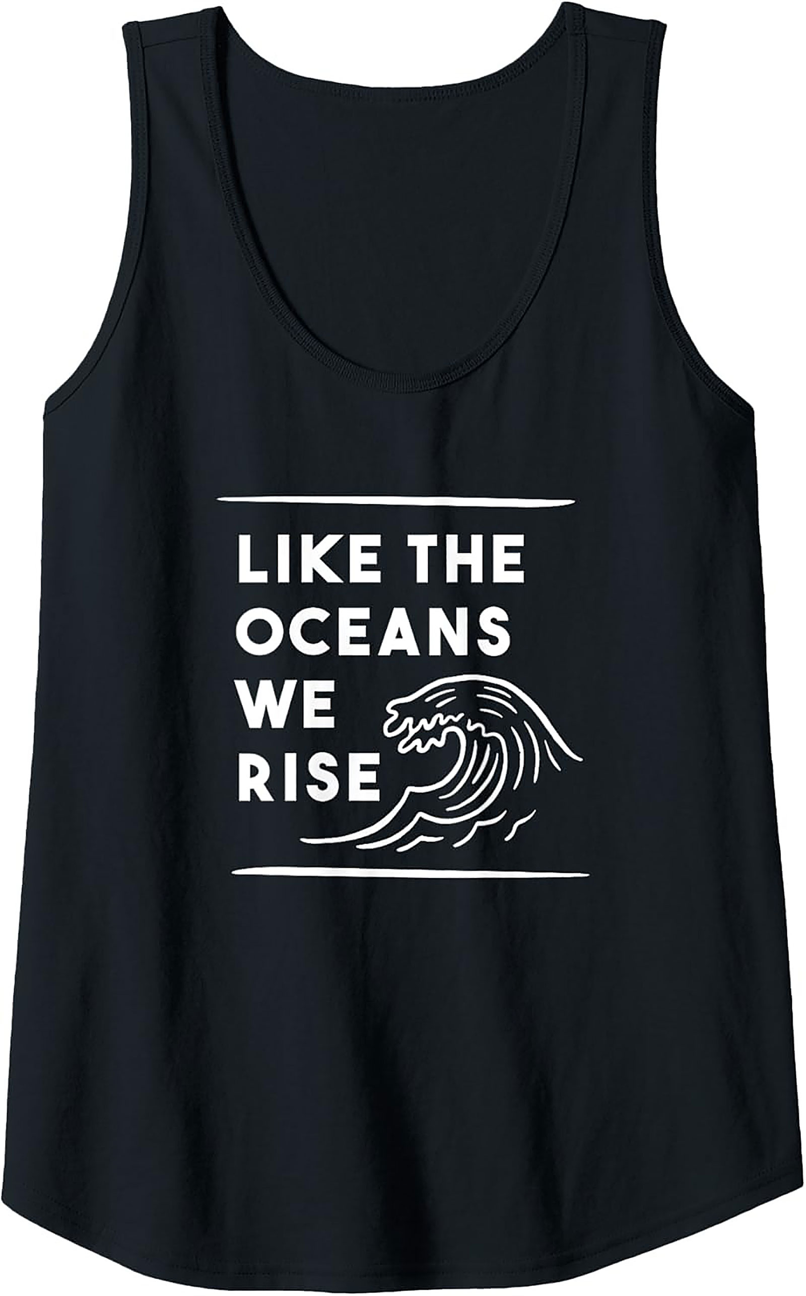 Like The Oceans We Rise - Zero Waste Lifestyle Tank Top