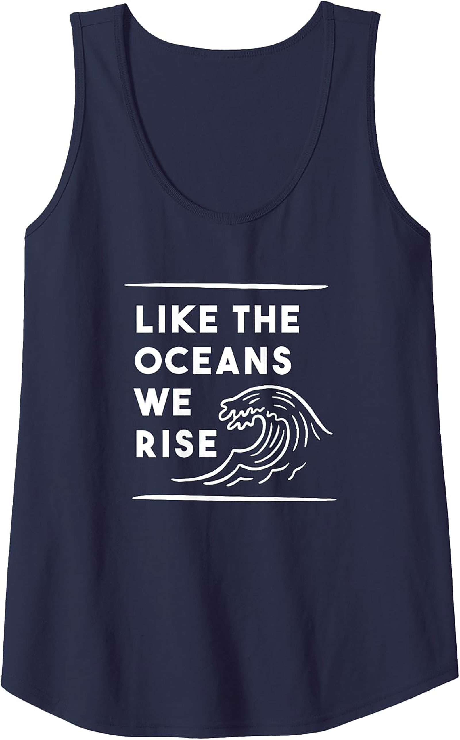 Like The Oceans We Rise - Zero Waste Lifestyle Tank Top