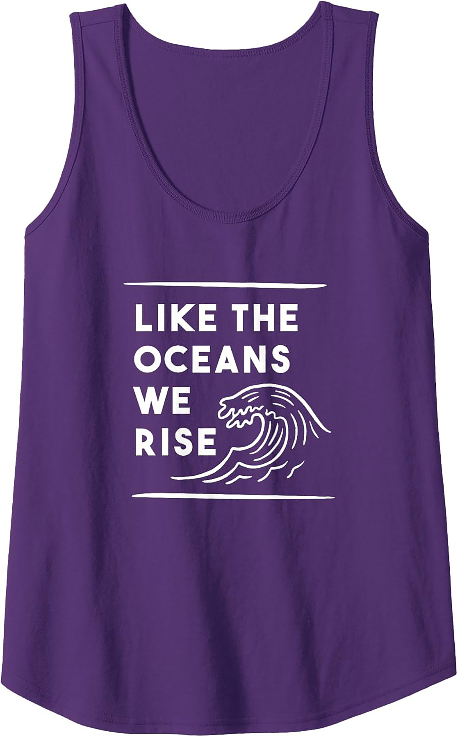 Like The Oceans We Rise - Zero Waste Lifestyle Tank Top