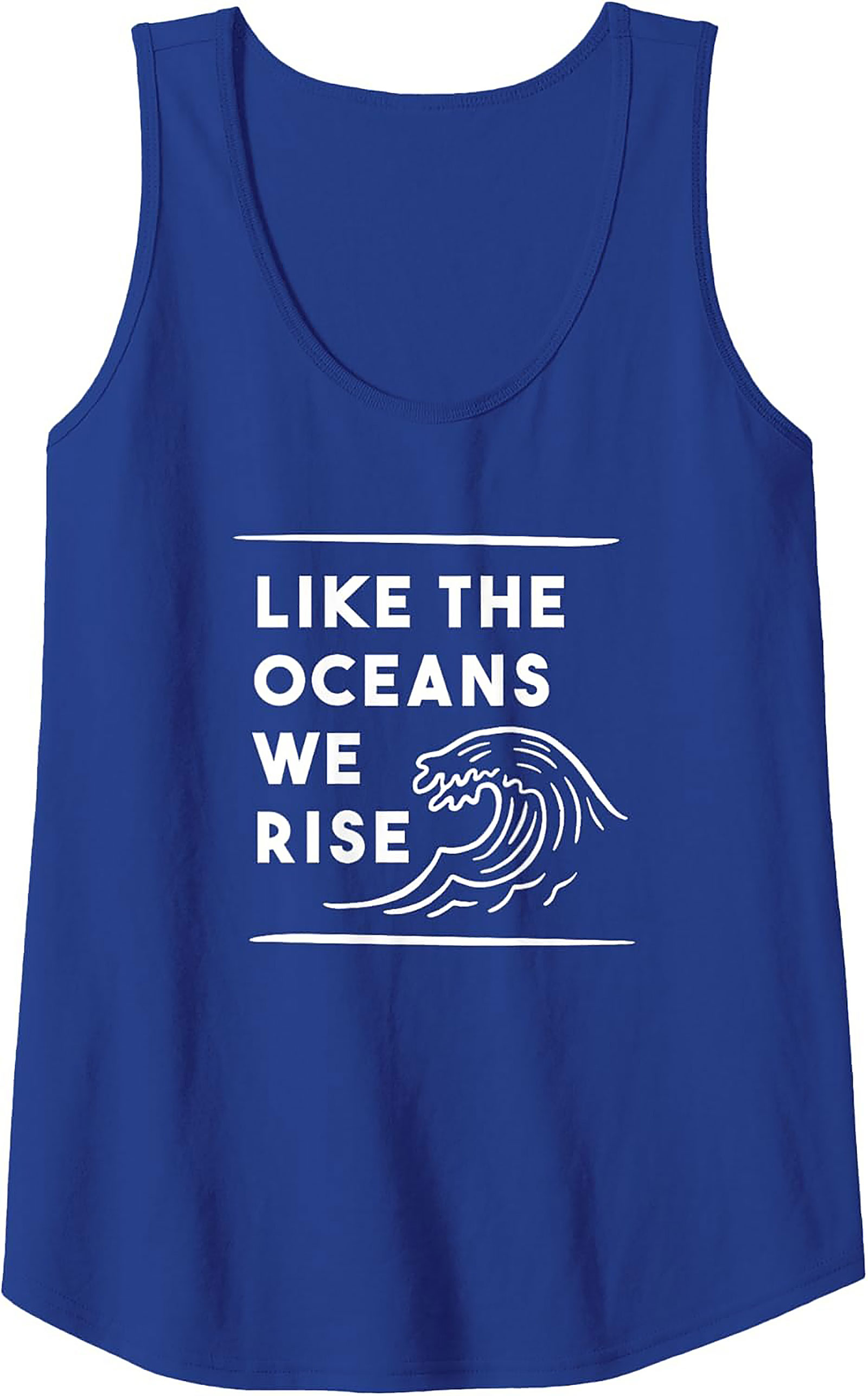 Like The Oceans We Rise - Zero Waste Lifestyle Tank Top