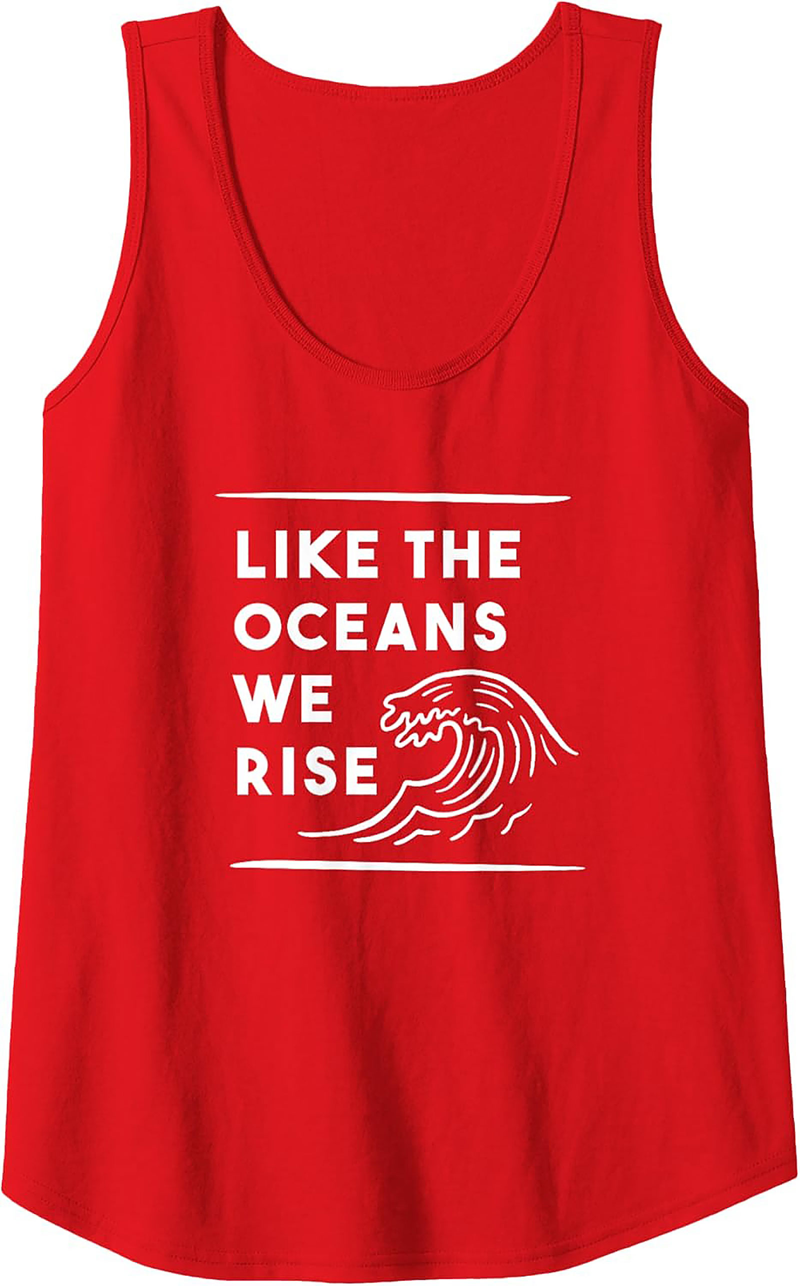 Like The Oceans We Rise - Zero Waste Lifestyle Tank Top