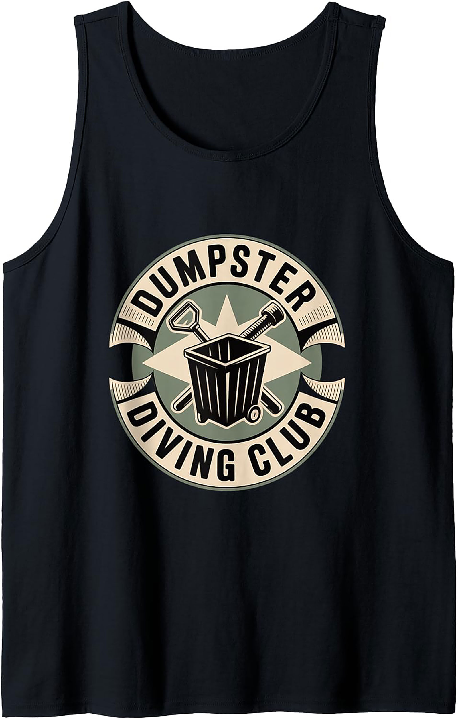 Dumpster Diving Club Tank Top | Funny Vintage Graphic Tee