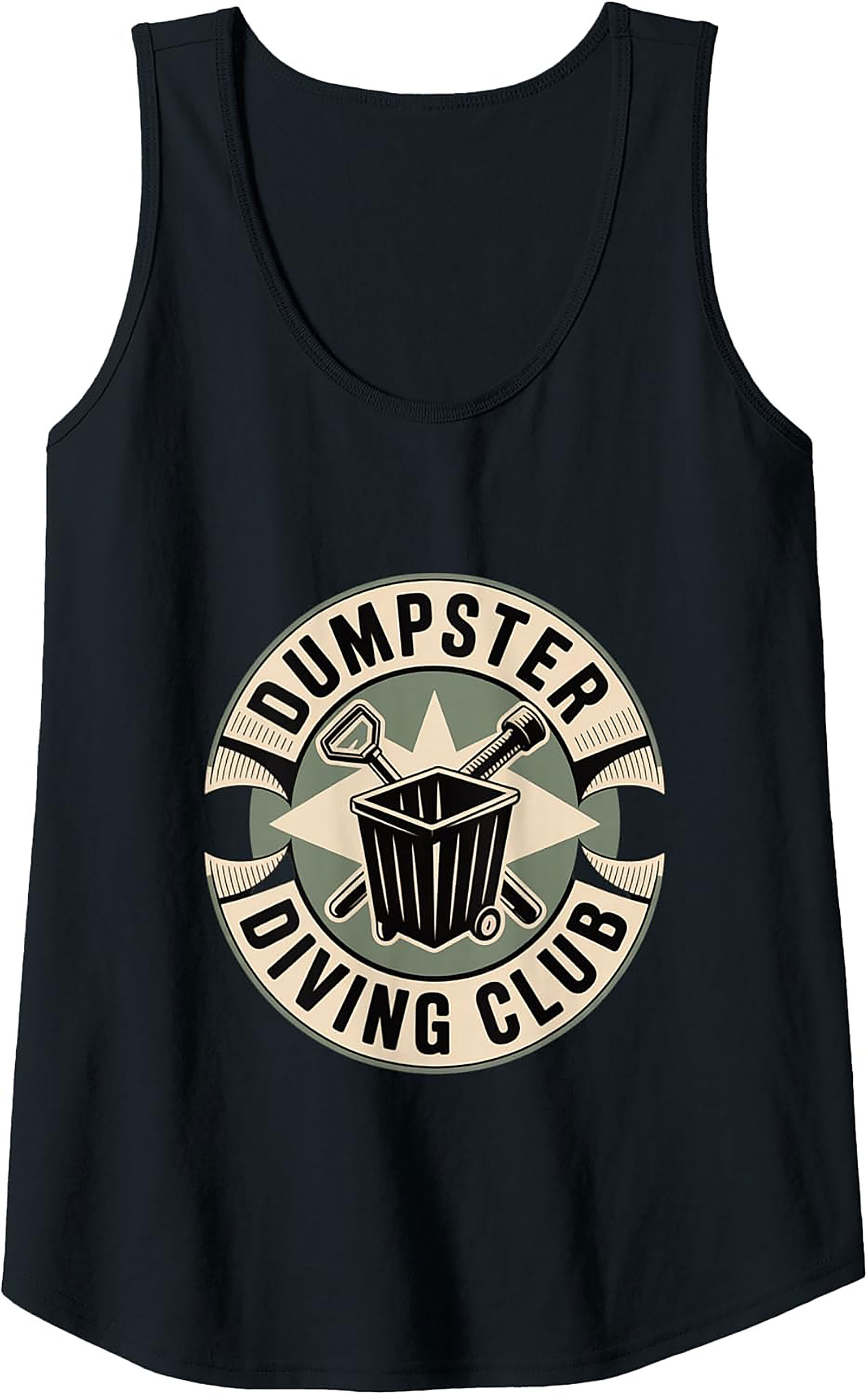 Dumpster Diving Club Tank Top | Funny Vintage Graphic Tee