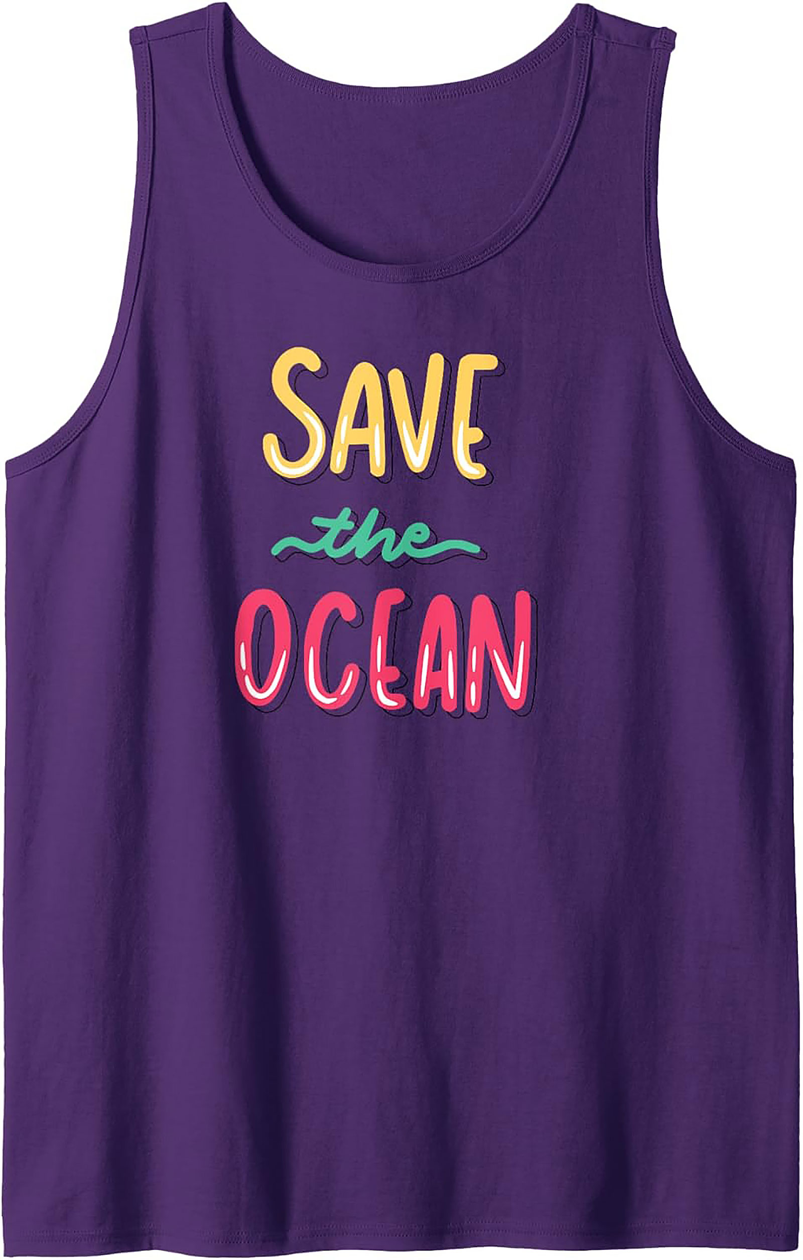 Save the Ocean Tank Top | Eco-Friendly Graphic Tank