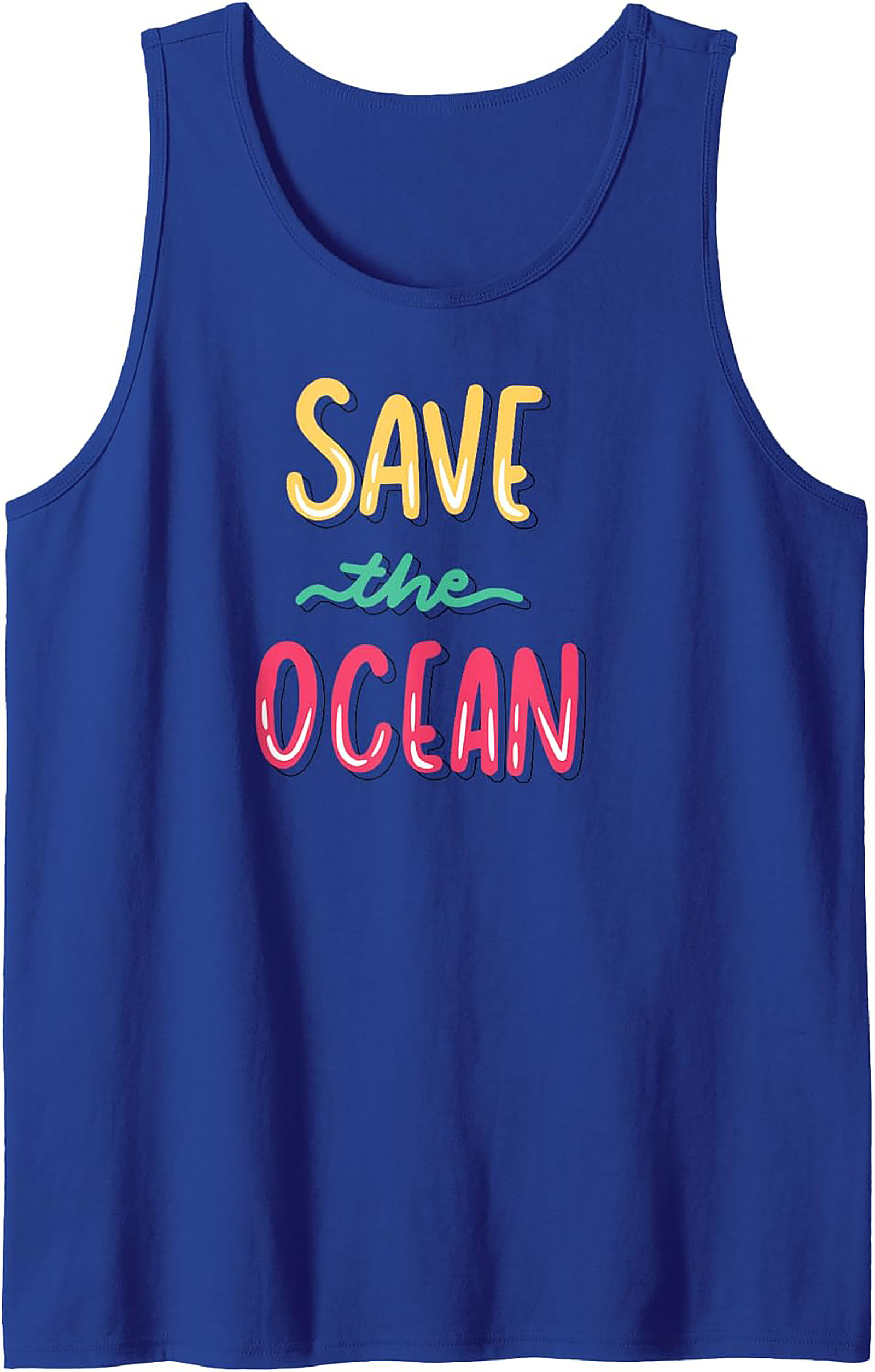 Save the Ocean Tank Top | Eco-Friendly Graphic Tank