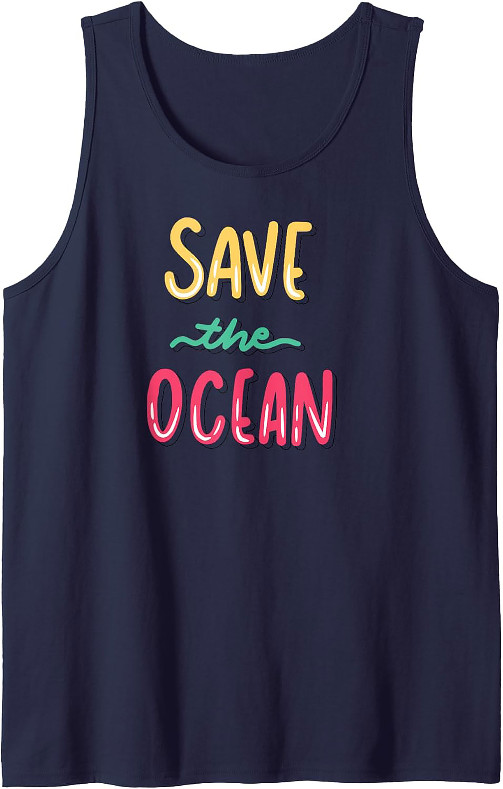 Save the Ocean Tank Top | Eco-Friendly Graphic Tank