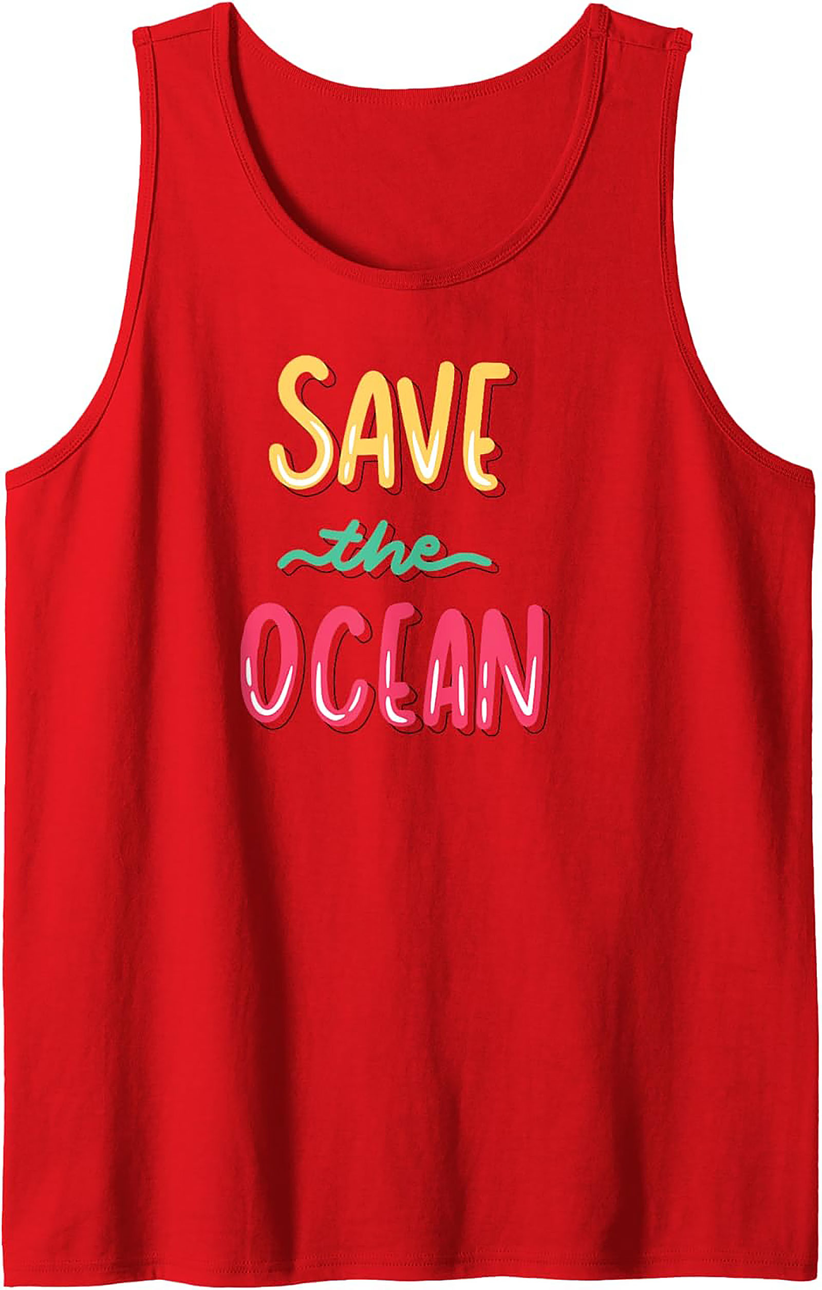 Save the Ocean Tank Top | Eco-Friendly Graphic Tank