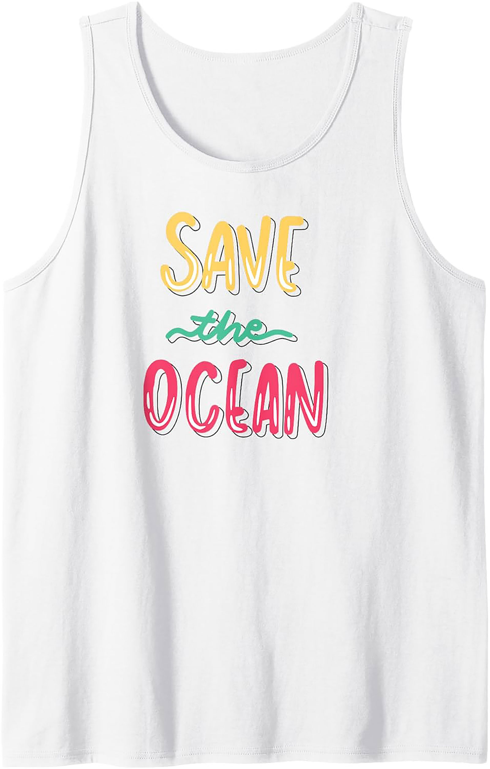 Save the Ocean Tank Top | Eco-Friendly Graphic Tank