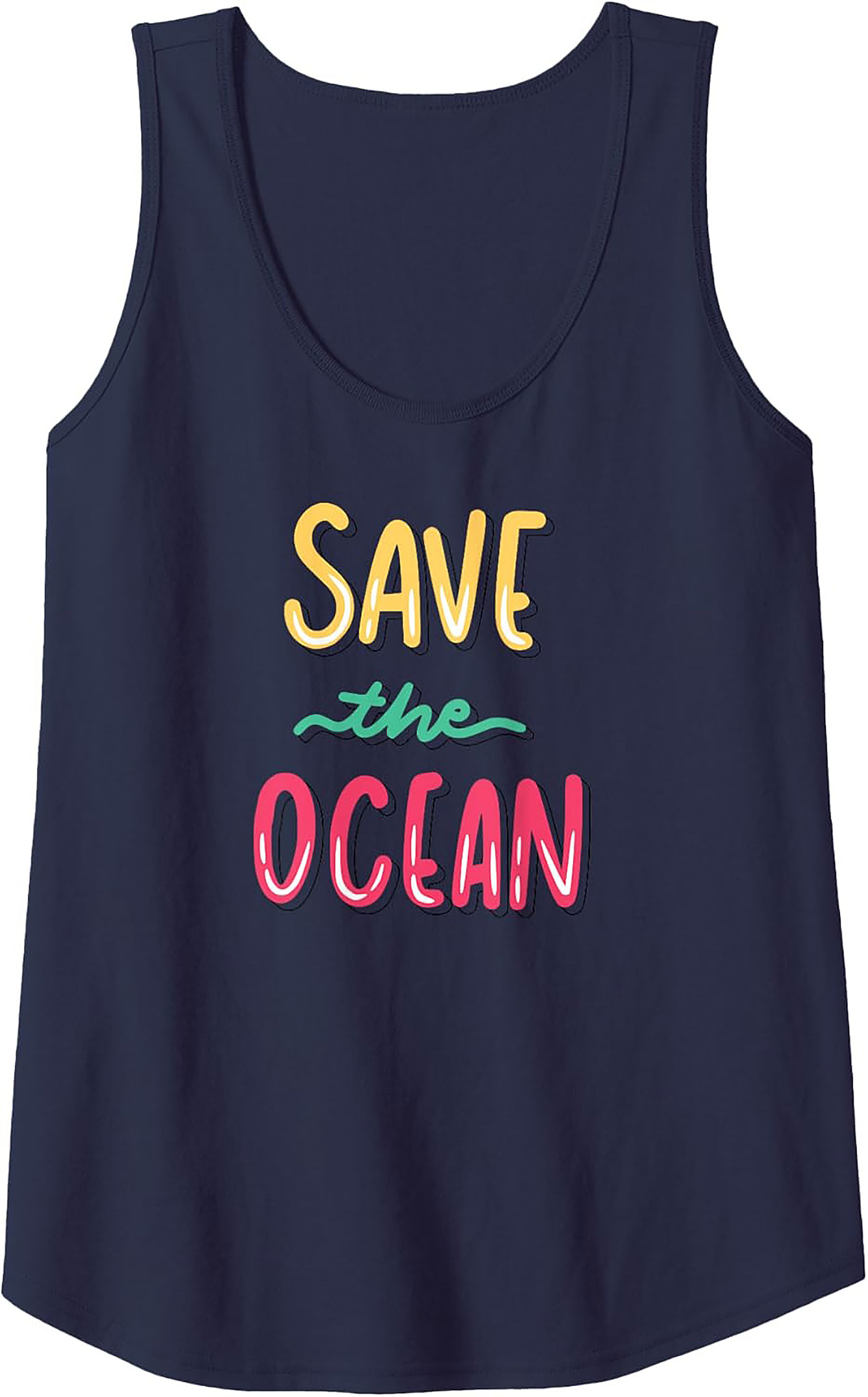 Save the Ocean Tank Top | Eco-Friendly Graphic Tank