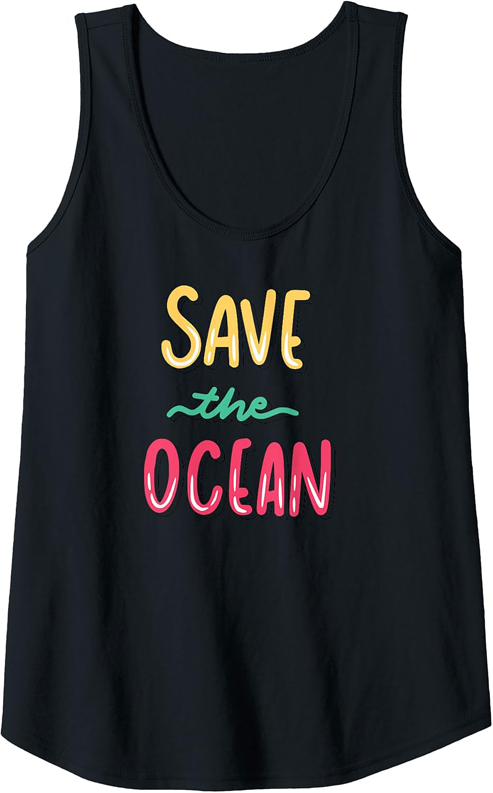 Save the Ocean Tank Top | Eco-Friendly Graphic Tank