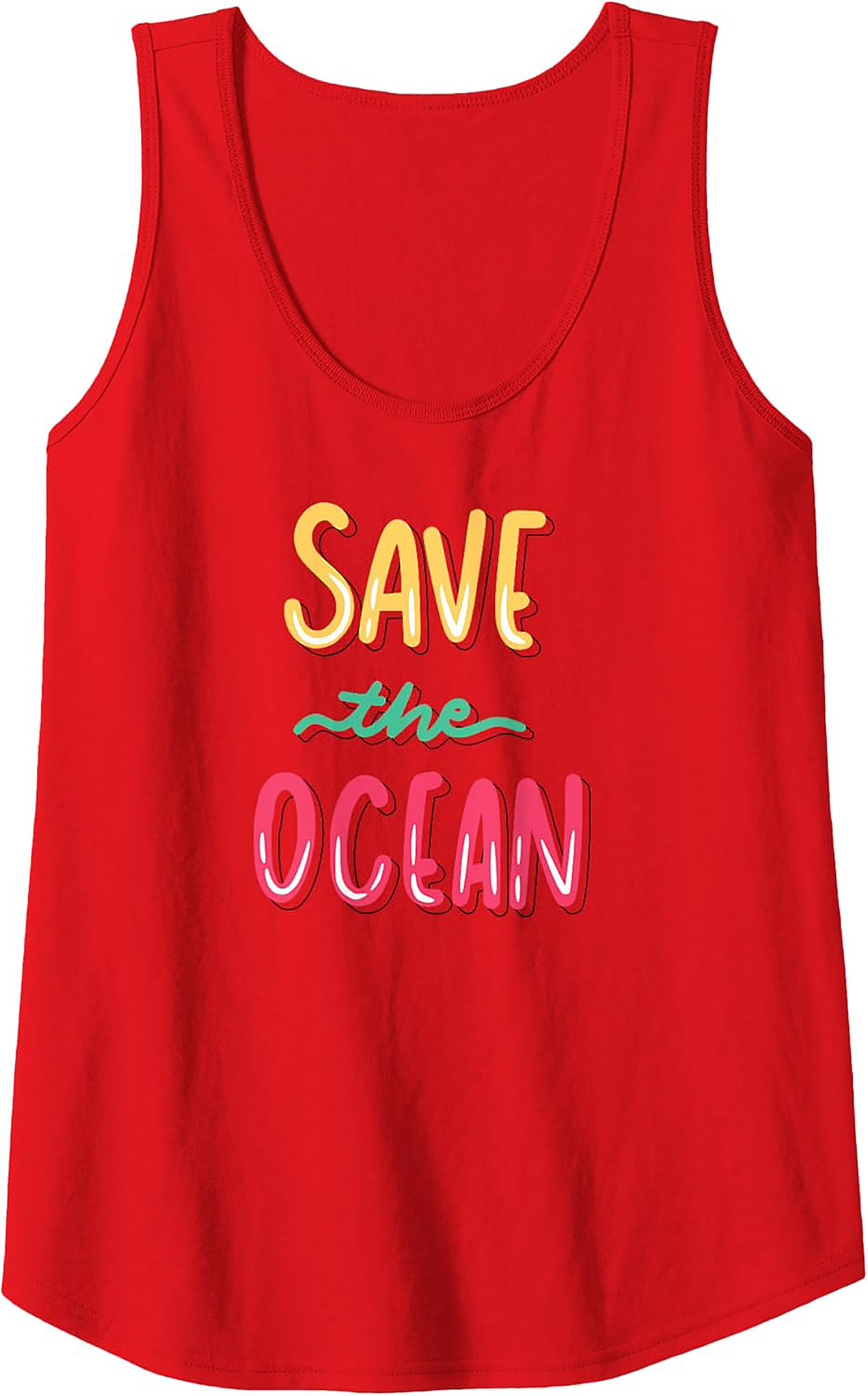 Save the Ocean Tank Top | Eco-Friendly Graphic Tank