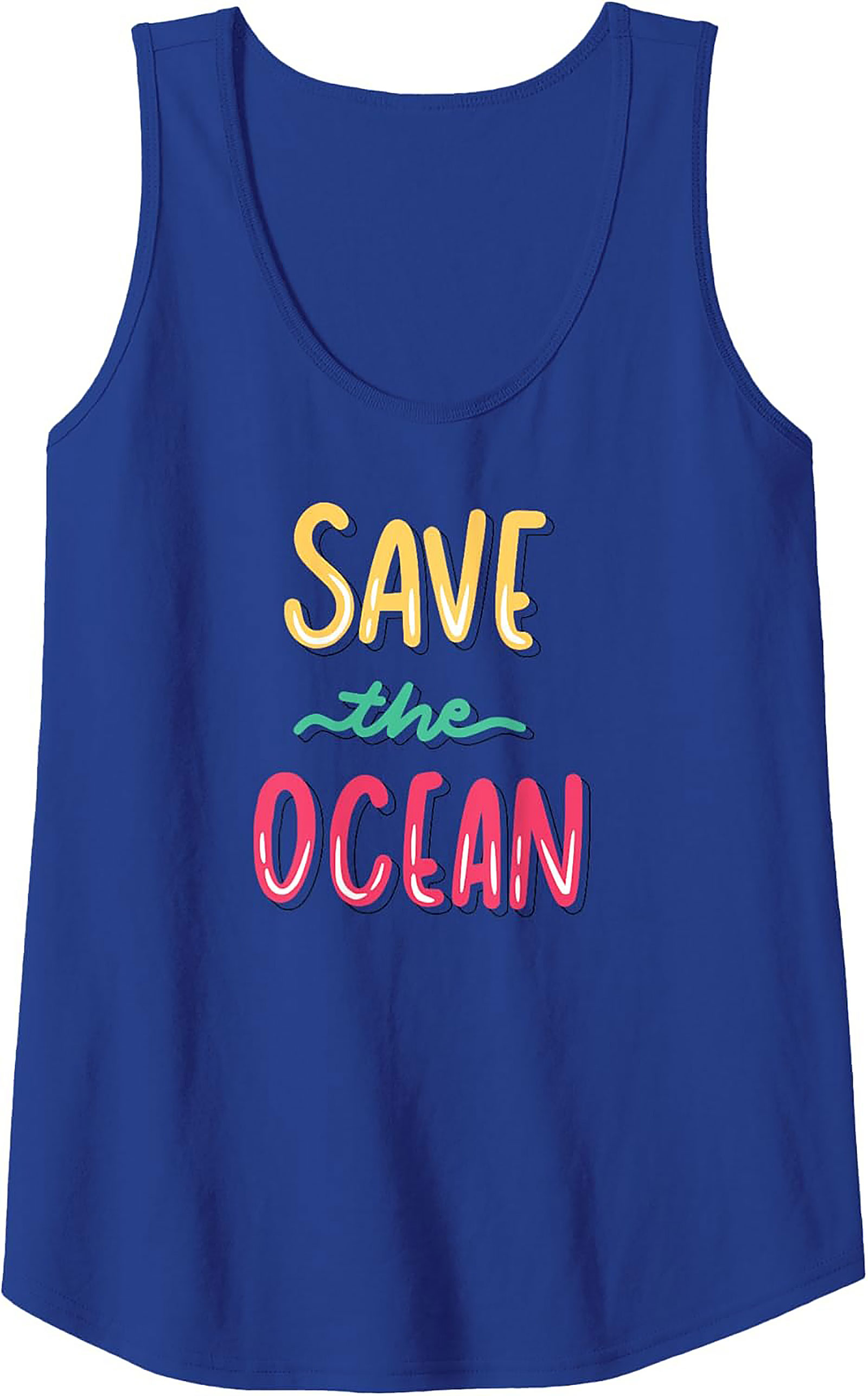 Save the Ocean Tank Top | Eco-Friendly Graphic Tank