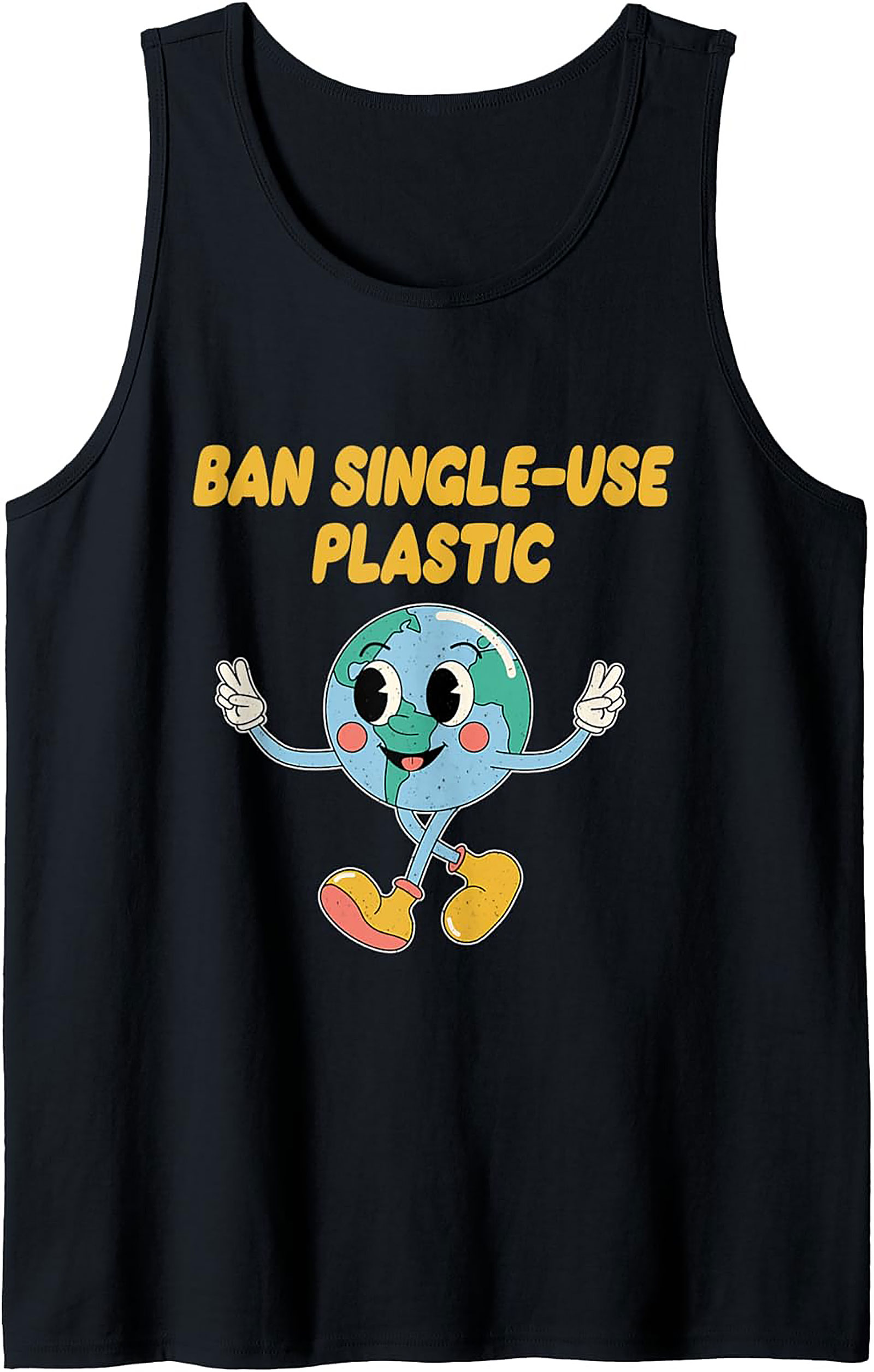 Ban Single-Use Plastic Tank Top | Eco-Friendly Graphic Tank