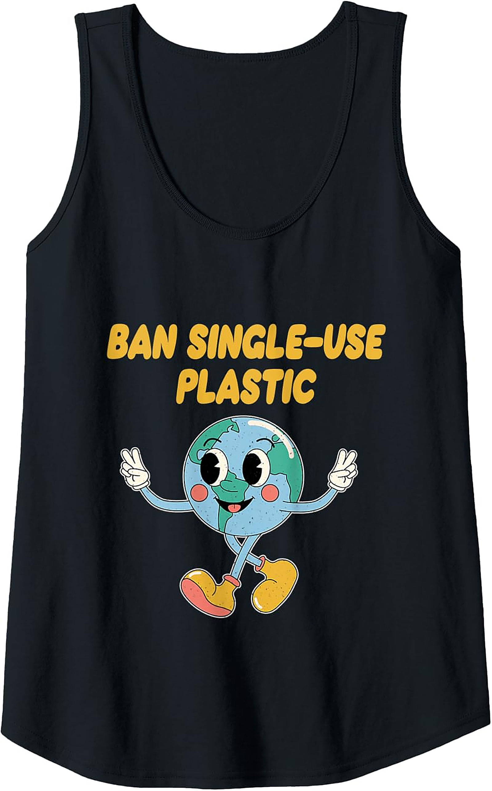 Ban Single-Use Plastic Tank Top | Eco-Friendly Graphic Tank