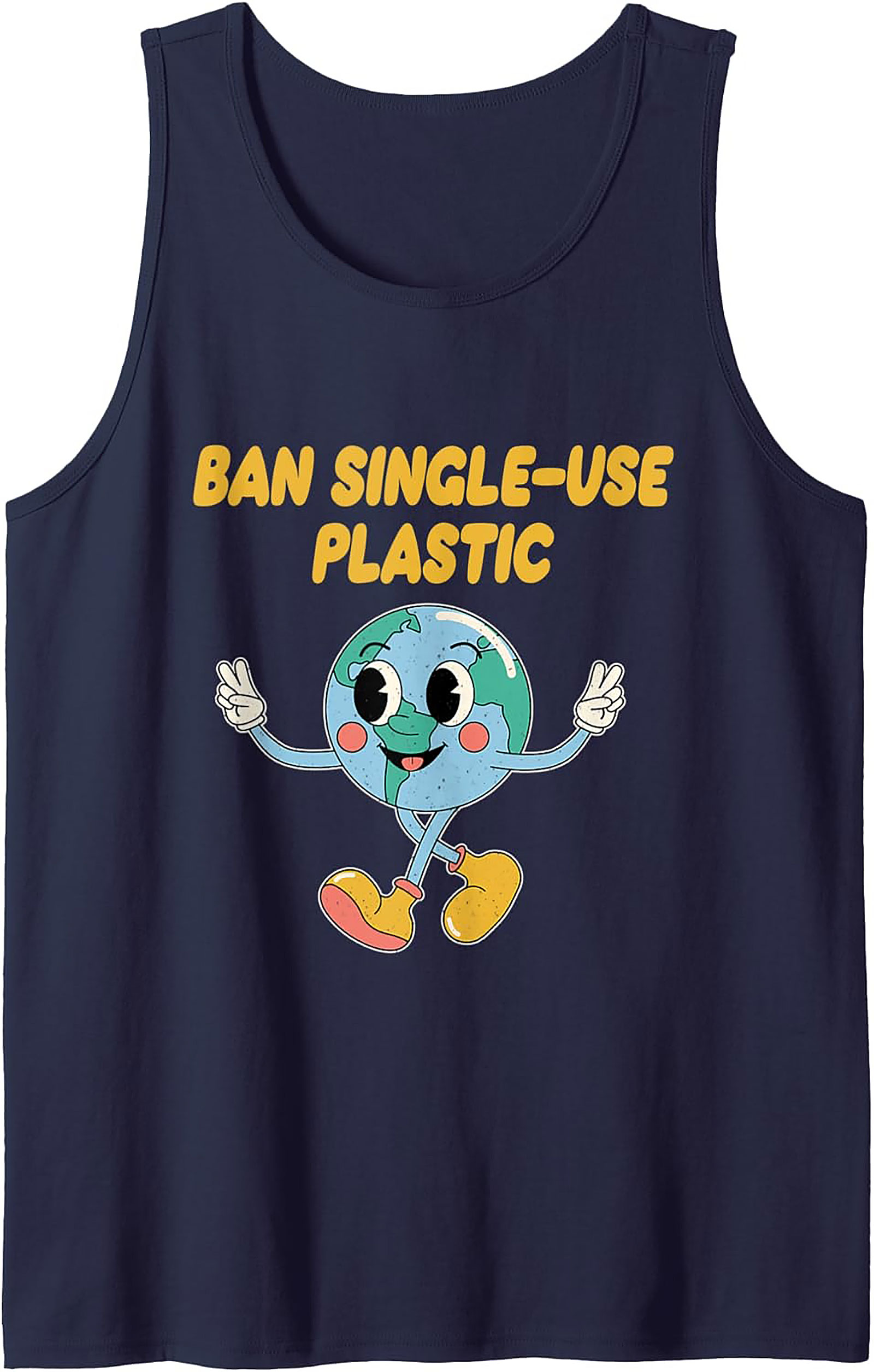 Ban Single-Use Plastic Tank Top | Eco-Friendly Graphic Tank