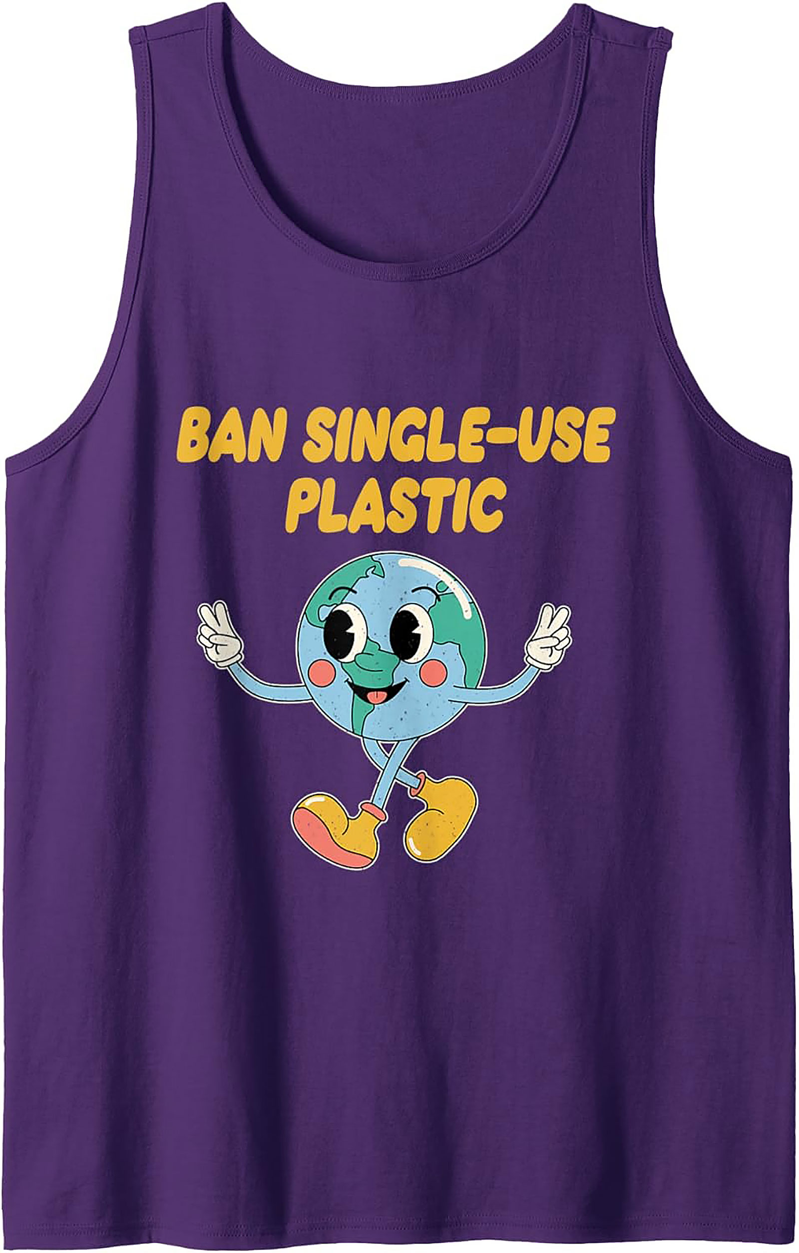 Ban Single-Use Plastic Tank Top | Eco-Friendly Graphic Tank