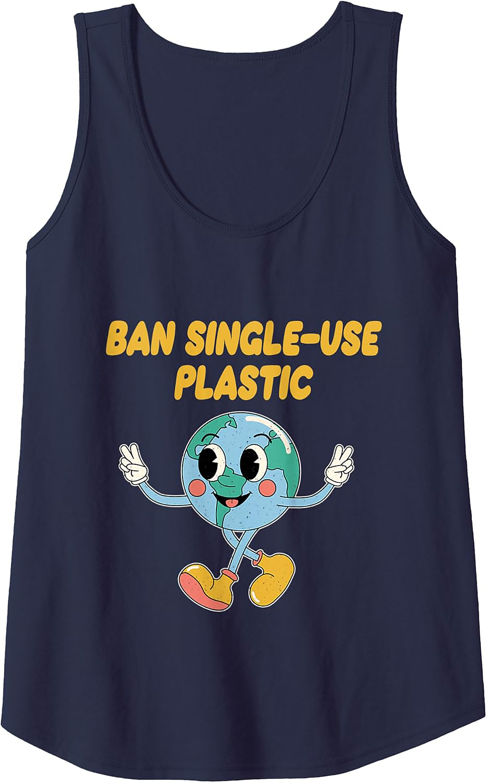 Ban Single-Use Plastic Tank Top | Eco-Friendly Graphic Tank