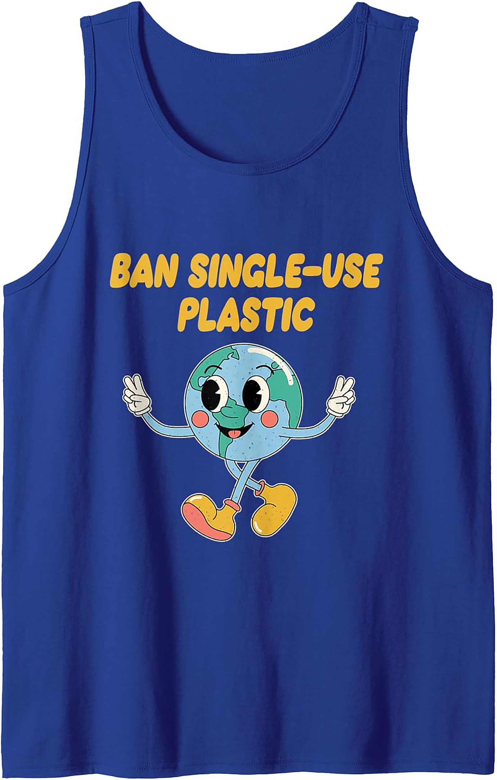 Ban Single-Use Plastic Tank Top | Eco-Friendly Graphic Tank