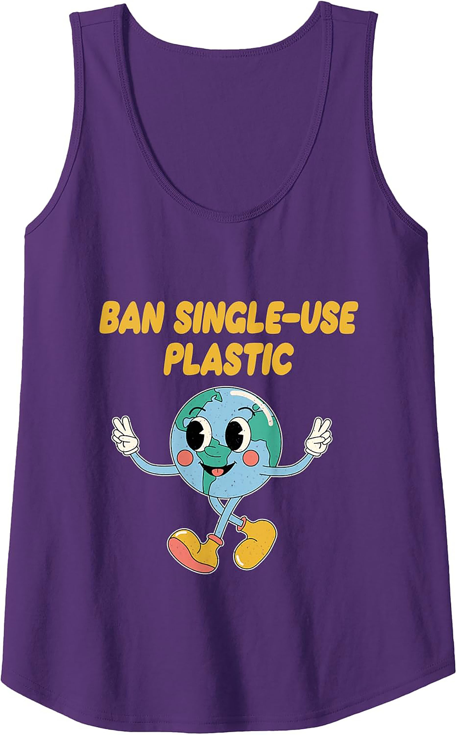 Ban Single-Use Plastic Tank Top | Eco-Friendly Graphic Tank