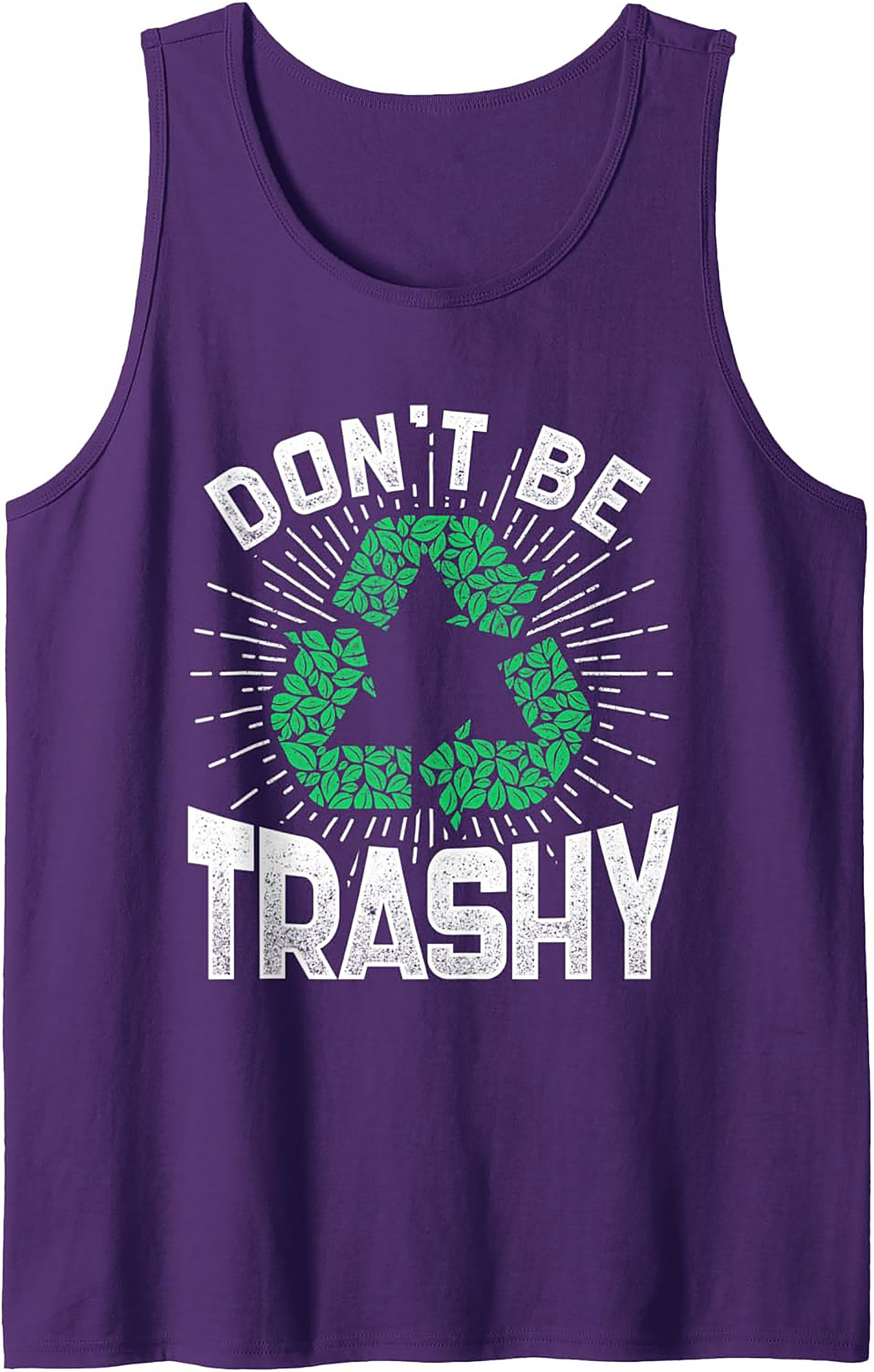 Don't Be Trashy Recycle Graphic Tank Top | Eco-Friendly Style