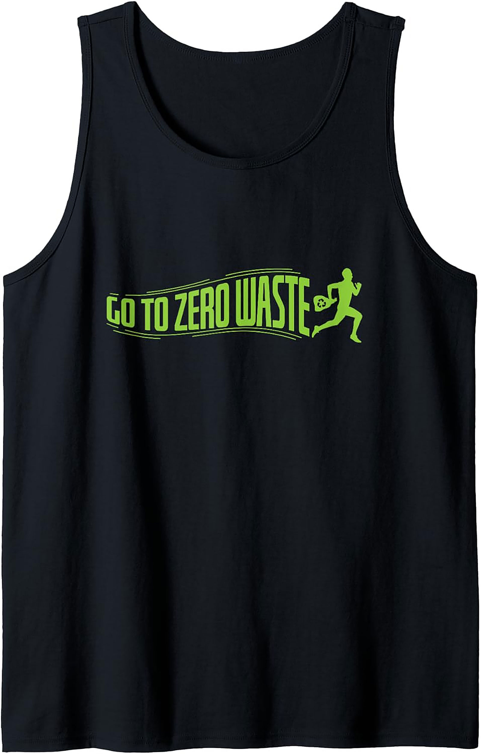 Go To Zero Waste Graphic Tank Top | Eco-Friendly Workout Tee